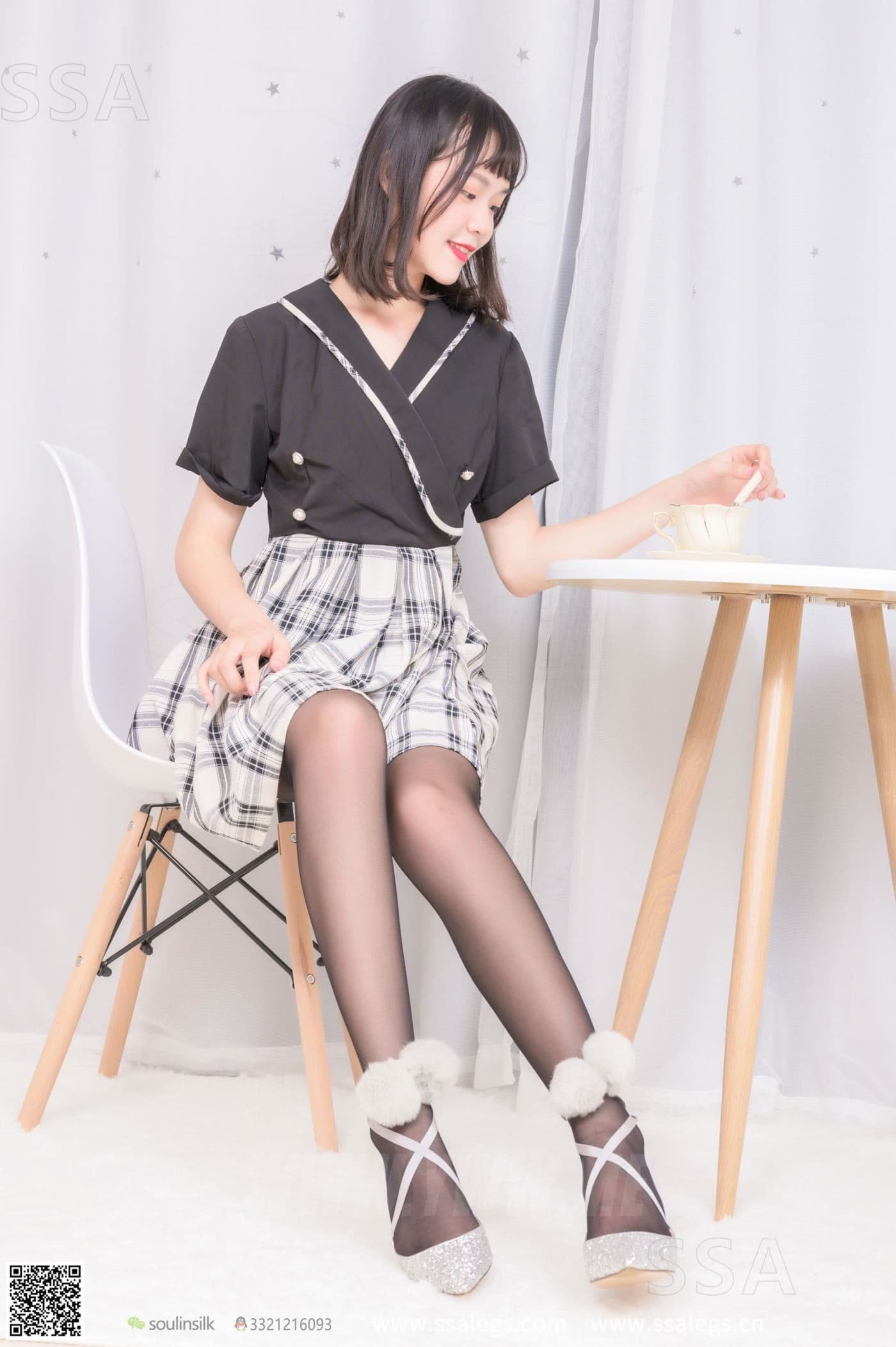 SSA丝社 NO.261 阳阳 阳光少女的银色高跟鞋（上）超清版 预览 3