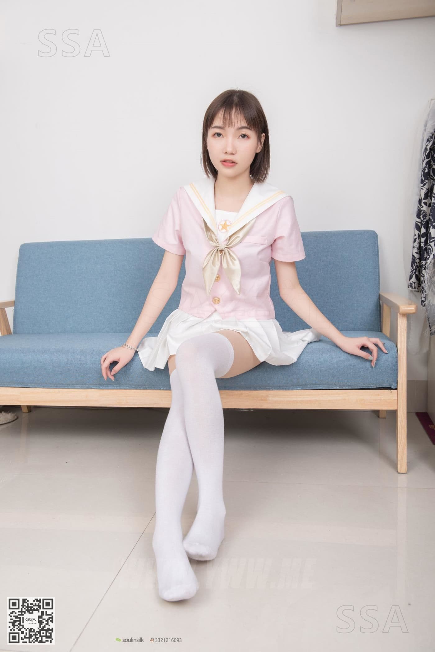 SSA丝社 NO.162 桃子 粉色JK制服的穿搭示范 超清版 预览 1
