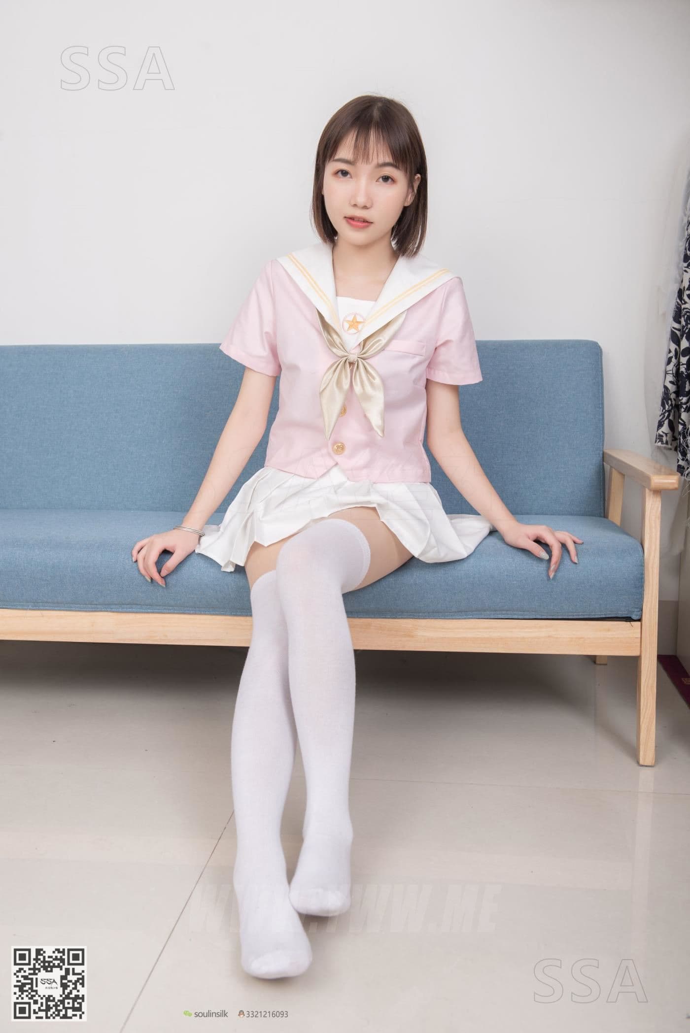SSA丝社 NO.162 桃子 粉色JK制服的穿搭示范 超清版 预览 3