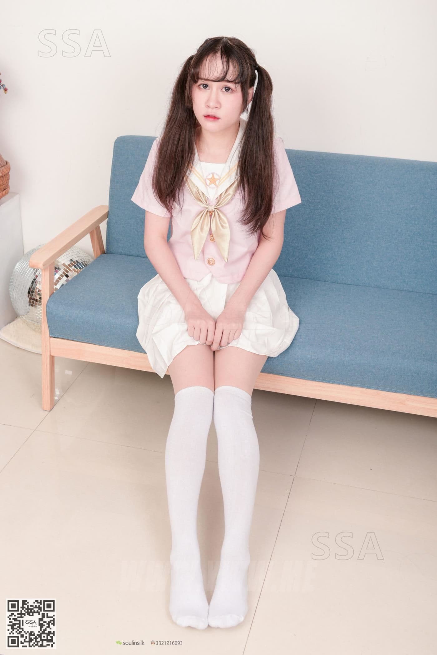 SSA丝社 NO.144 丹丹 粉色JK制服的穿搭示范 超清版 预览 1