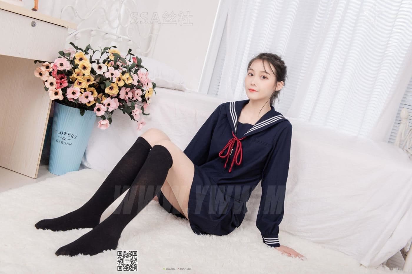 SSA丝社 NO.142 丽萍 JK制服的穿搭示范 超清版 预览 2