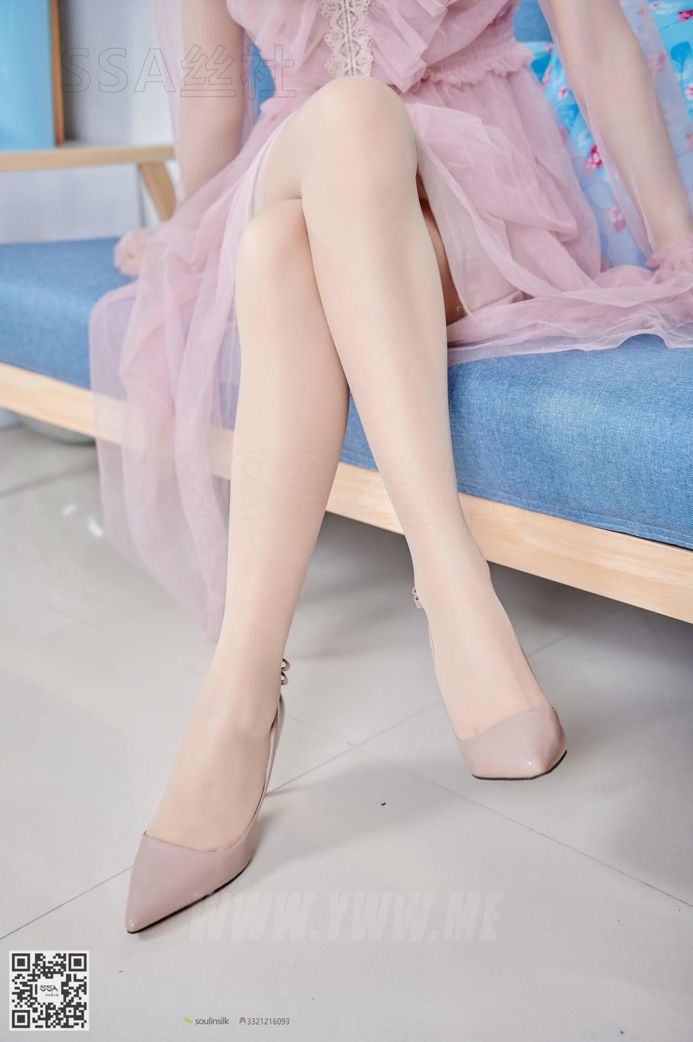 SSA丝社 NO.114 慧慧 腿模慧慧笑容治愈系套少女粉 超清版 预览 2