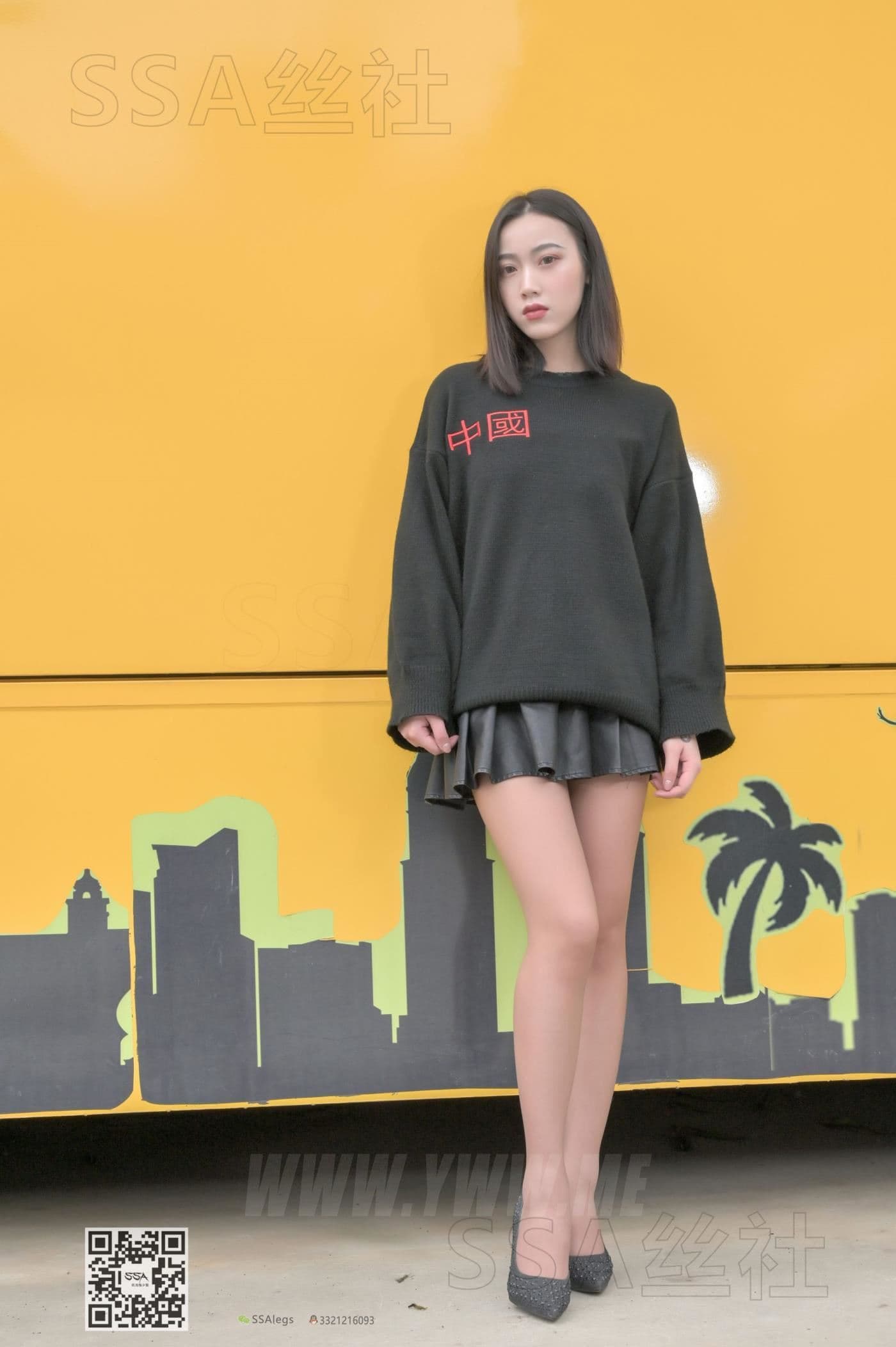 SSA丝社 NO.094 大大 欧式复古房间的黑丝腿模 超清版 预览 4