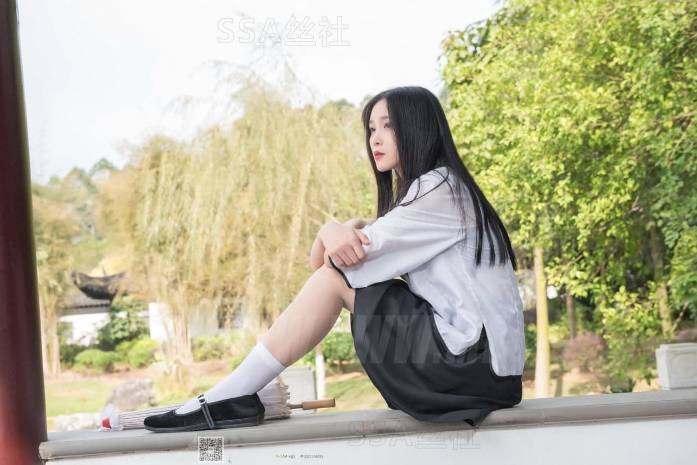 SSA丝社 NO.068 君君 民国学妹肉丝白袜 超清版 预览 3
