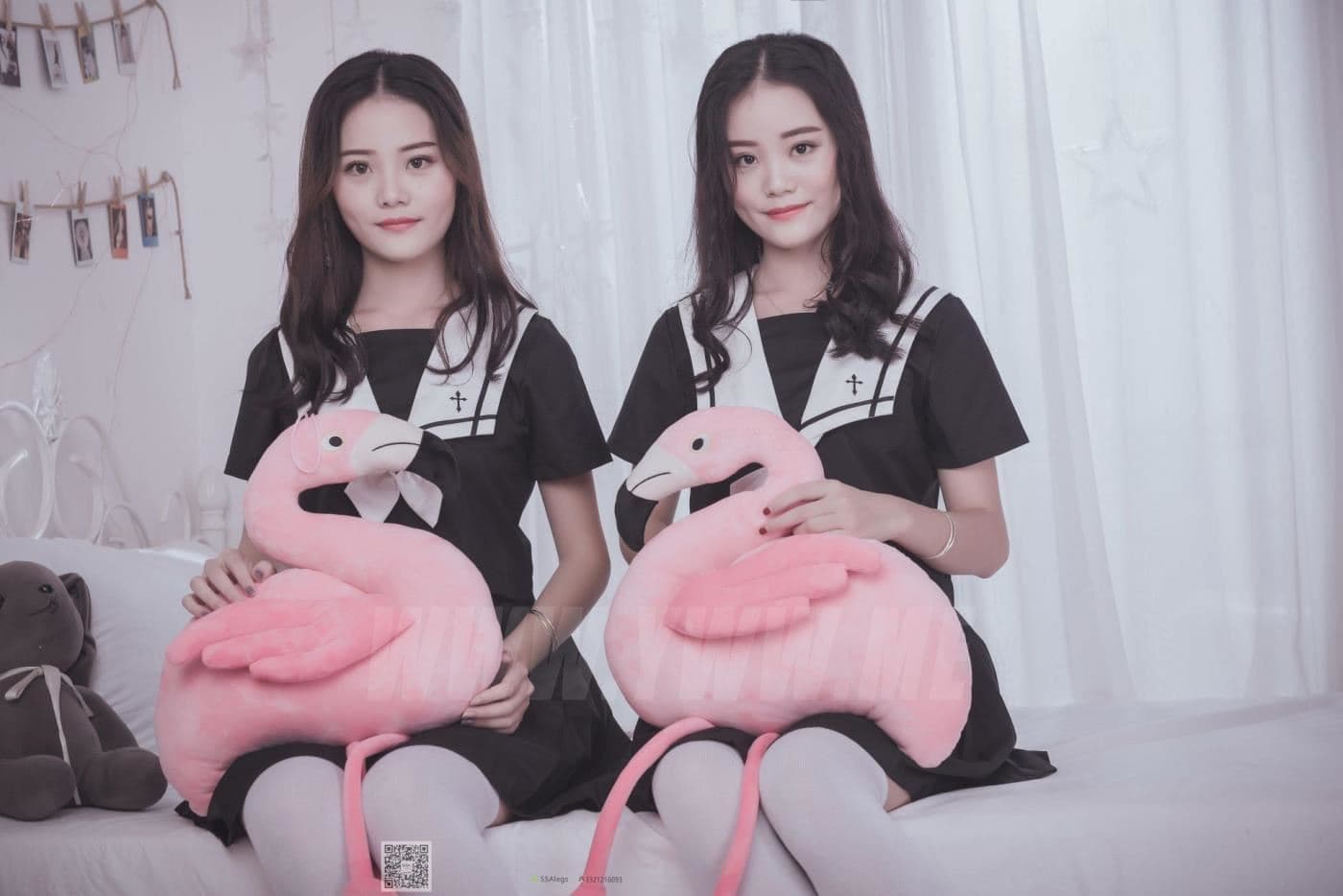 SSA丝社 NO.028 青青姐妹 姐妹花的JK情 超清版 预览 3