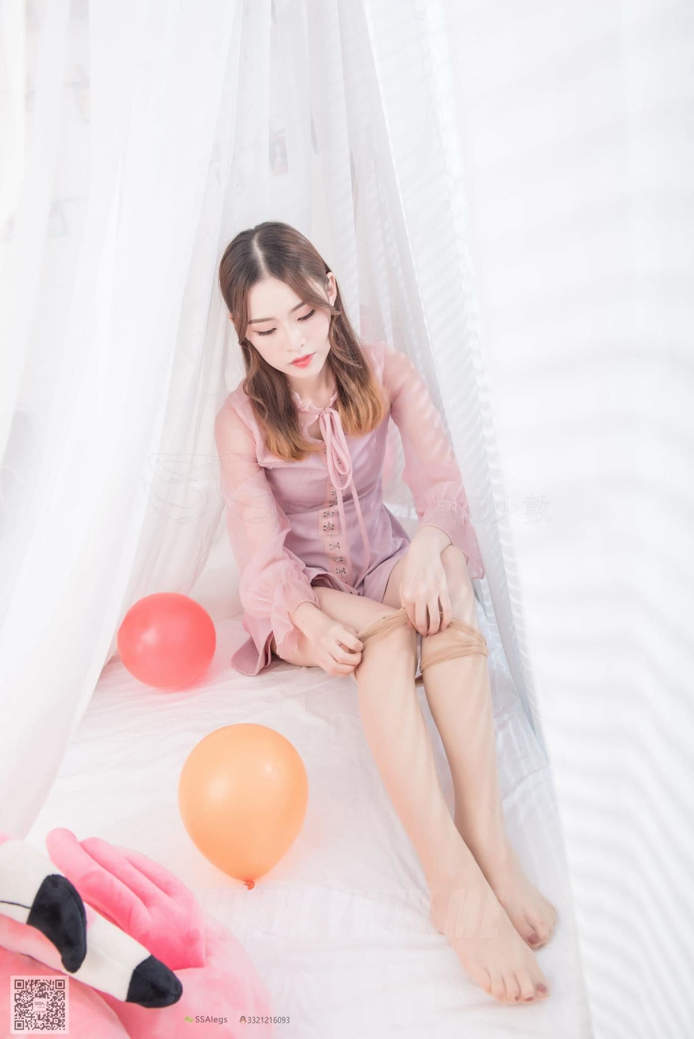SSA丝社 NO.027 琪琪 肉色开档丝袜 清纯美女的诱惑 超清版 预览 3