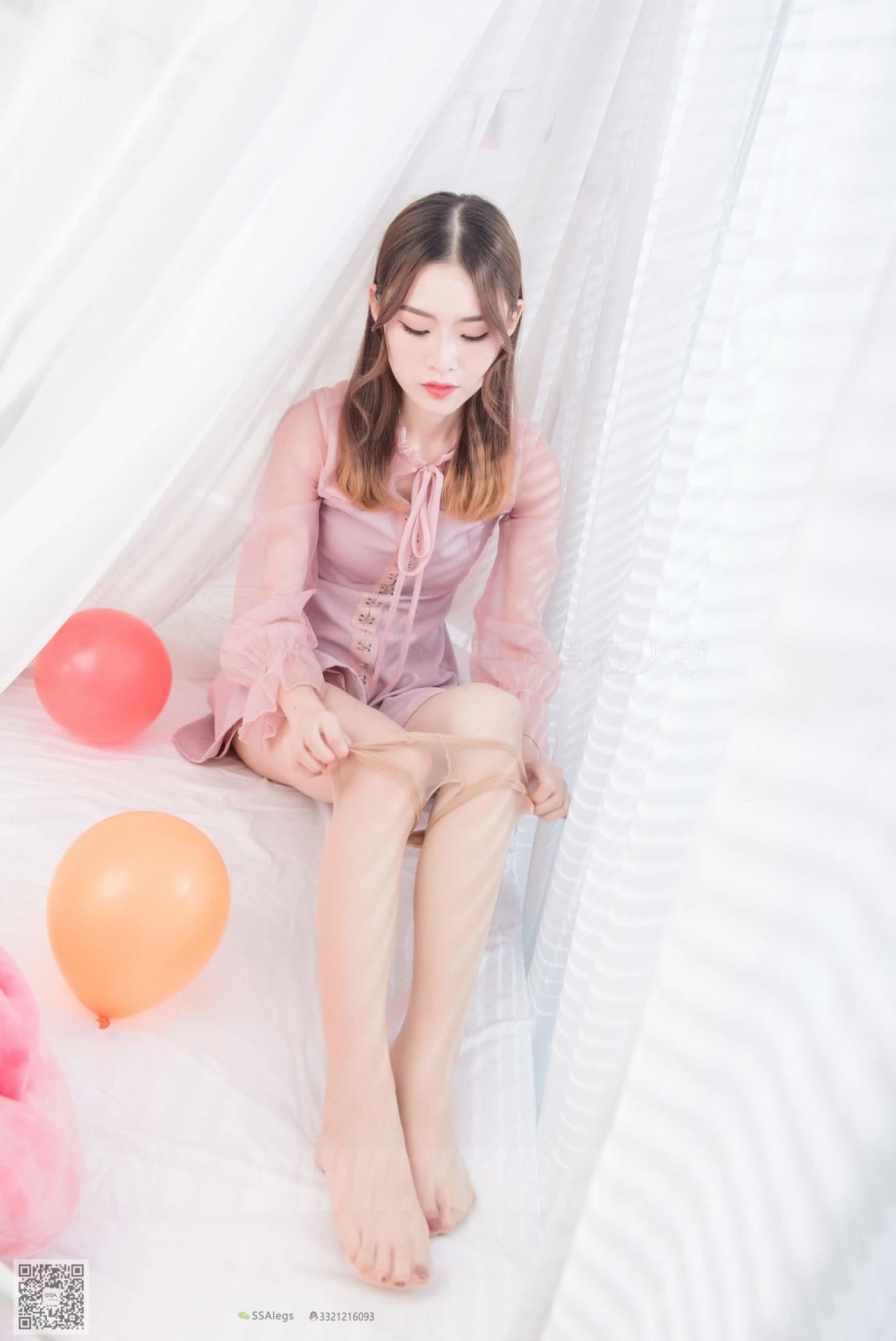 SSA丝社 NO.027 琪琪 肉色开档丝袜 清纯美女的诱惑 超清版 预览 4