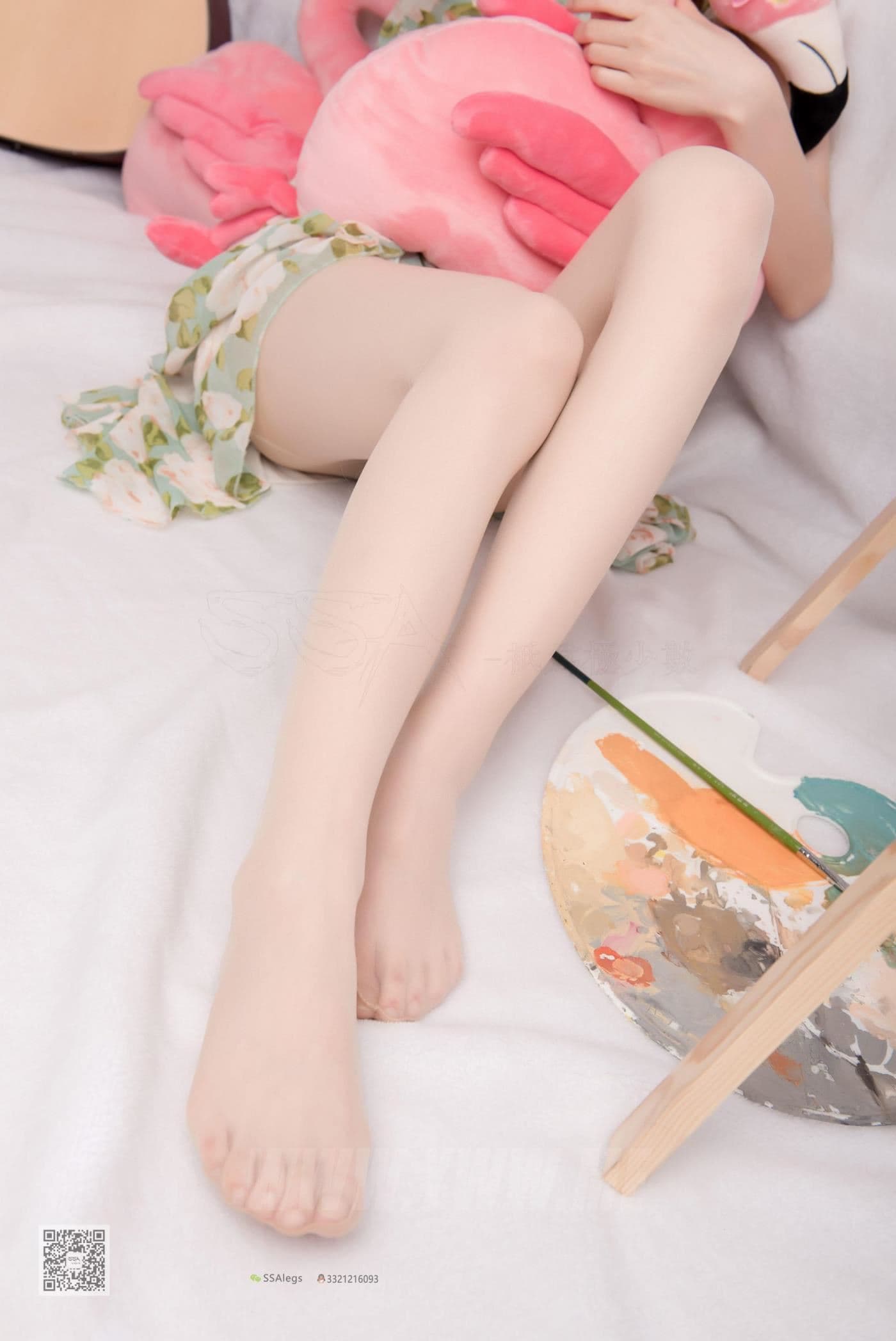 SSA丝社 NO.022 琪琪 化身灵魂画师肉丝美足特写 超清版 预览 2