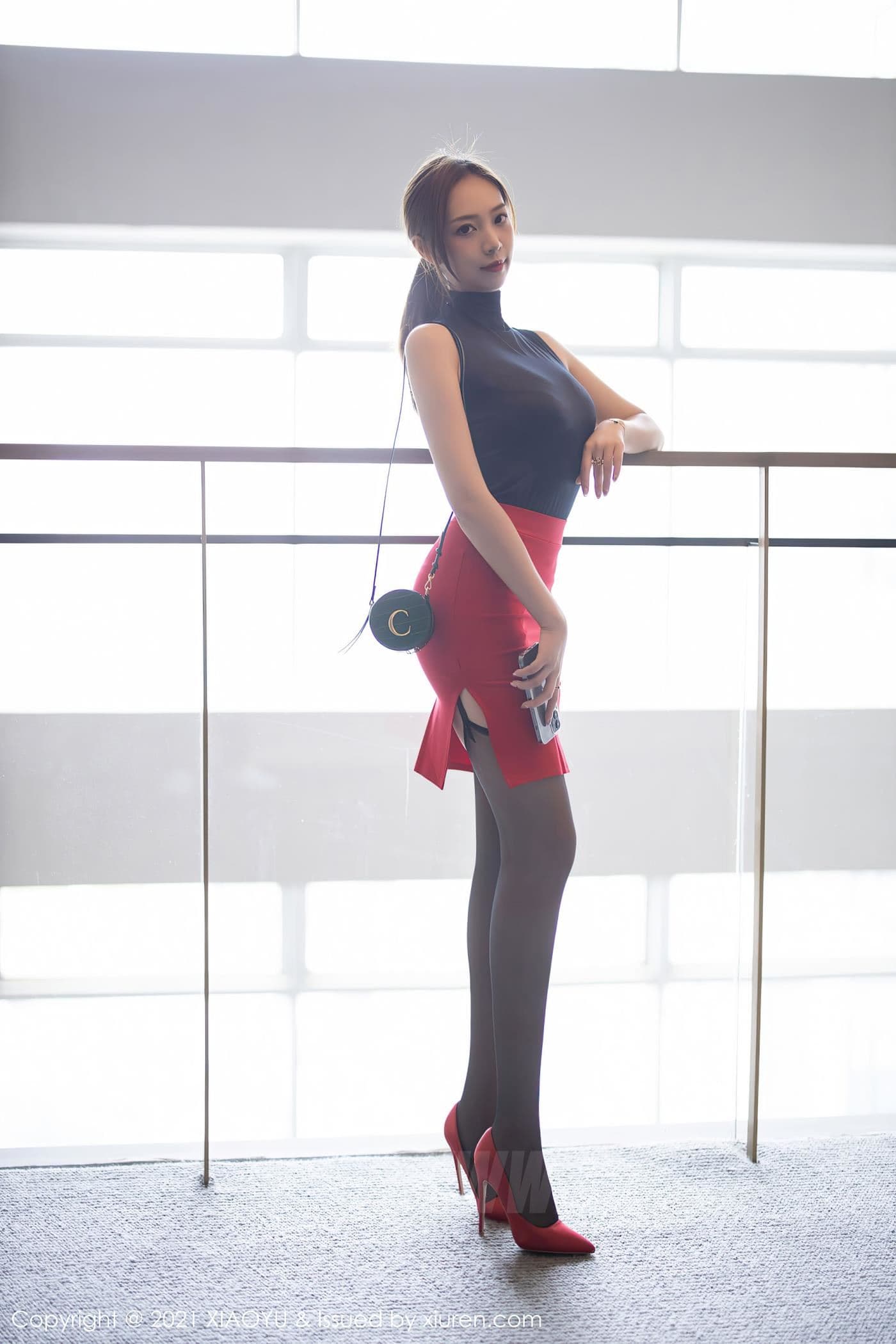 XIAOYU语画界 VOL.491 郑颖姗Bev 黑丝 丰满