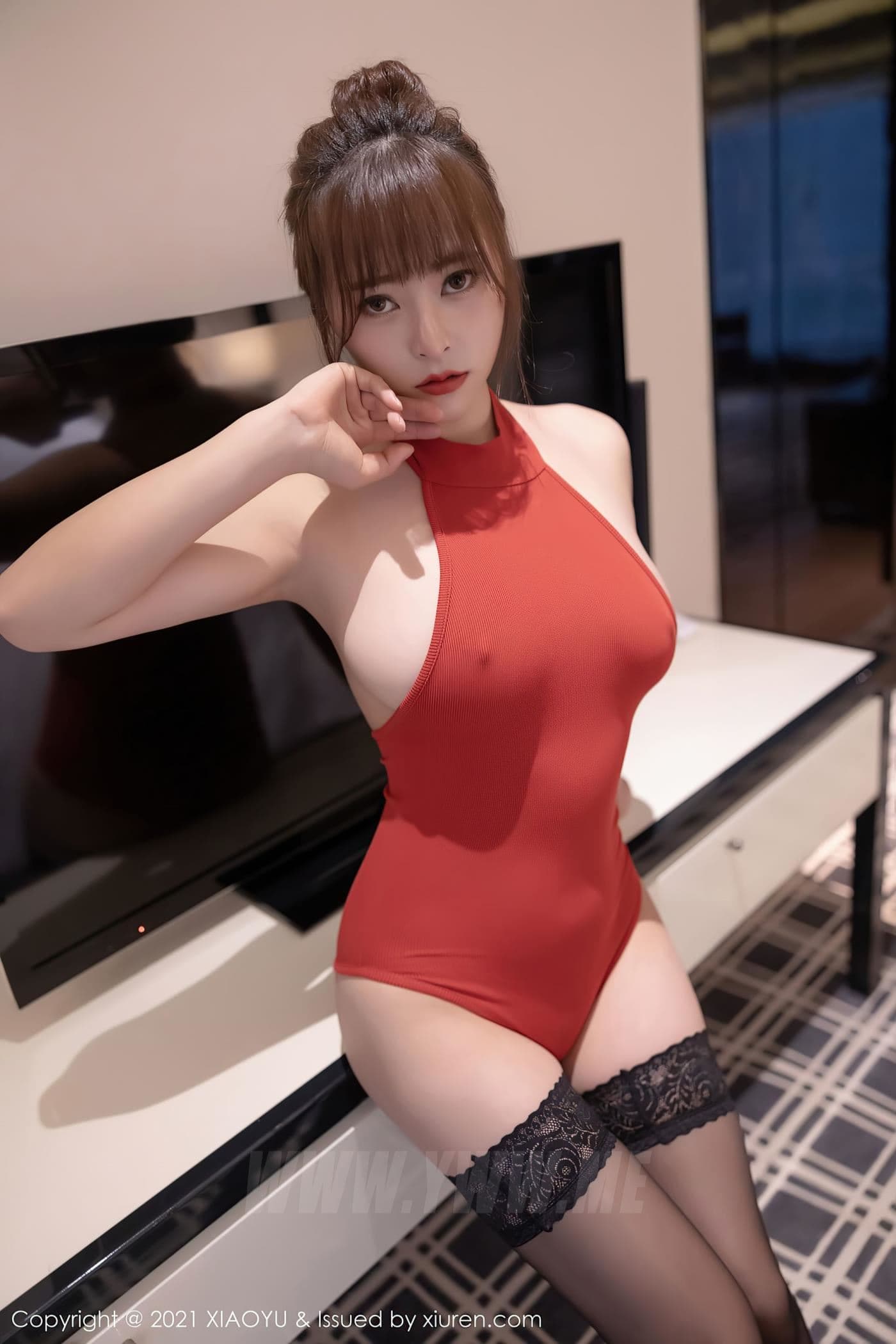 XIAOYU语画界 VOL.500 奈沐子 黑丝 美胸