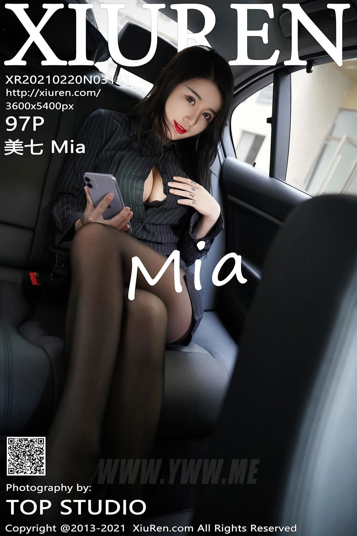 XiuRen秀人网 No.3111 美七Mia 车拍 黑丝