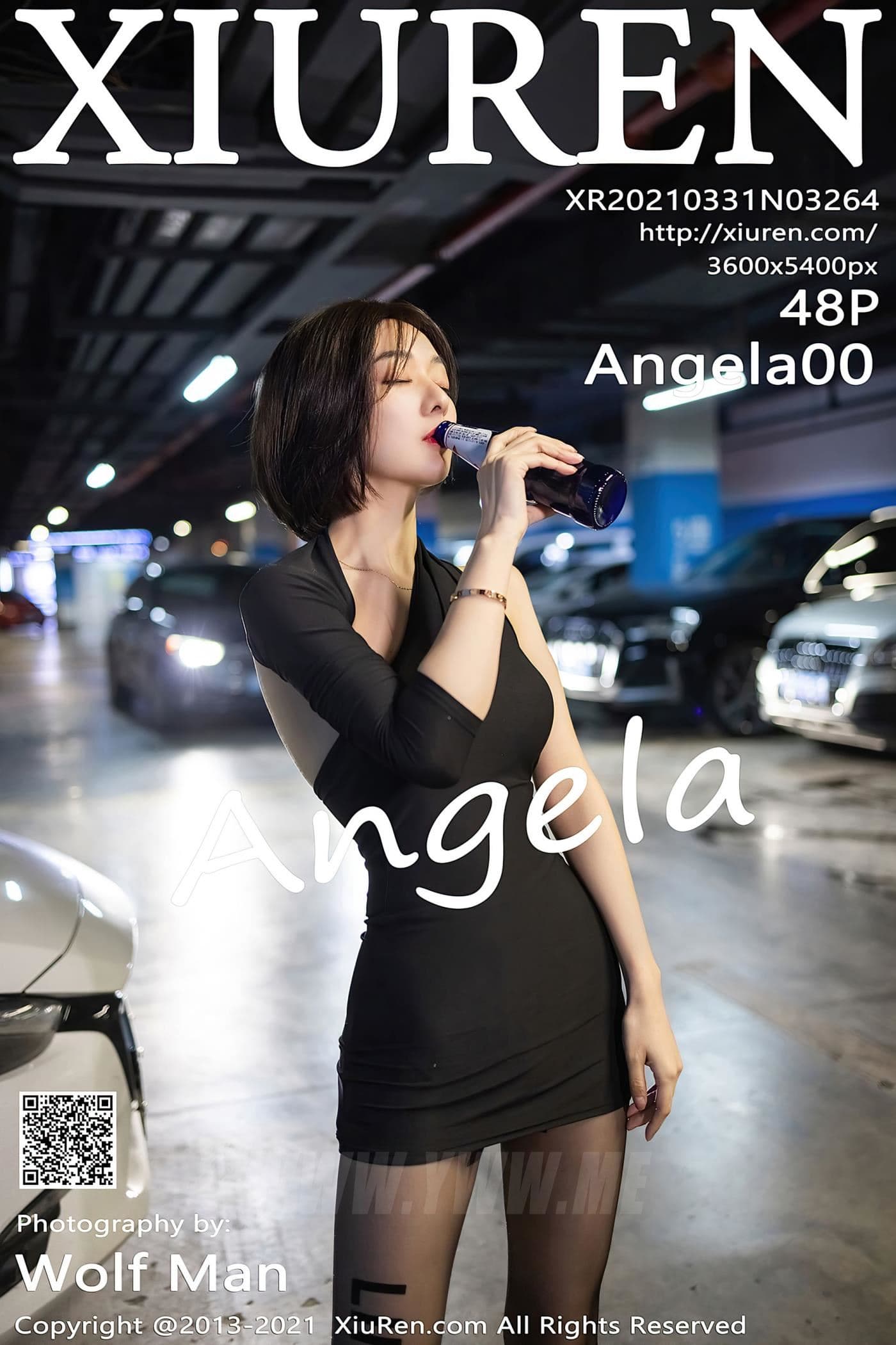 XiuRen秀人网 No.3264 Angela00 黑丝 车拍