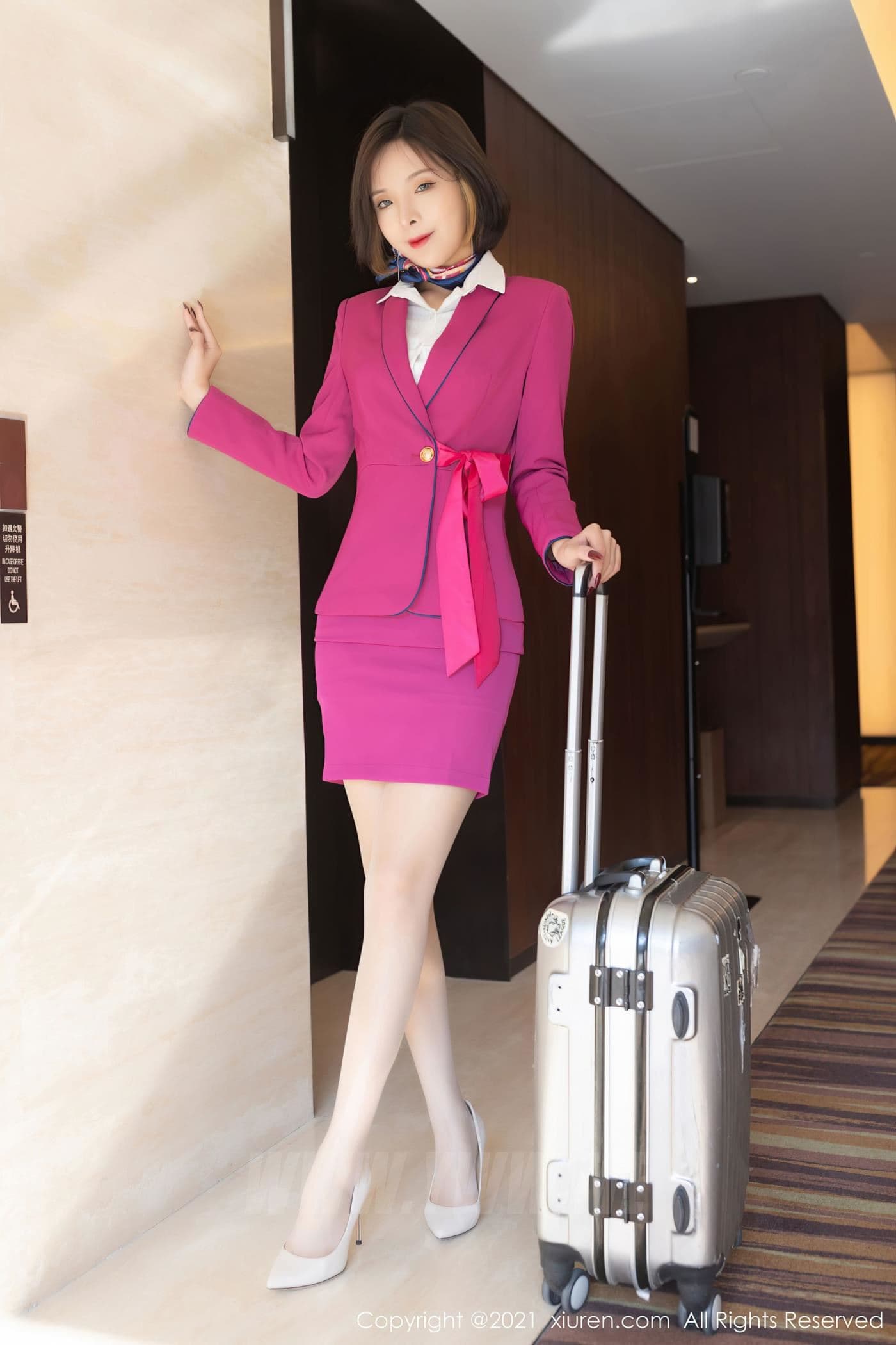 XiuRen秀人网 No.3261 陈小喵 制服 空姐
