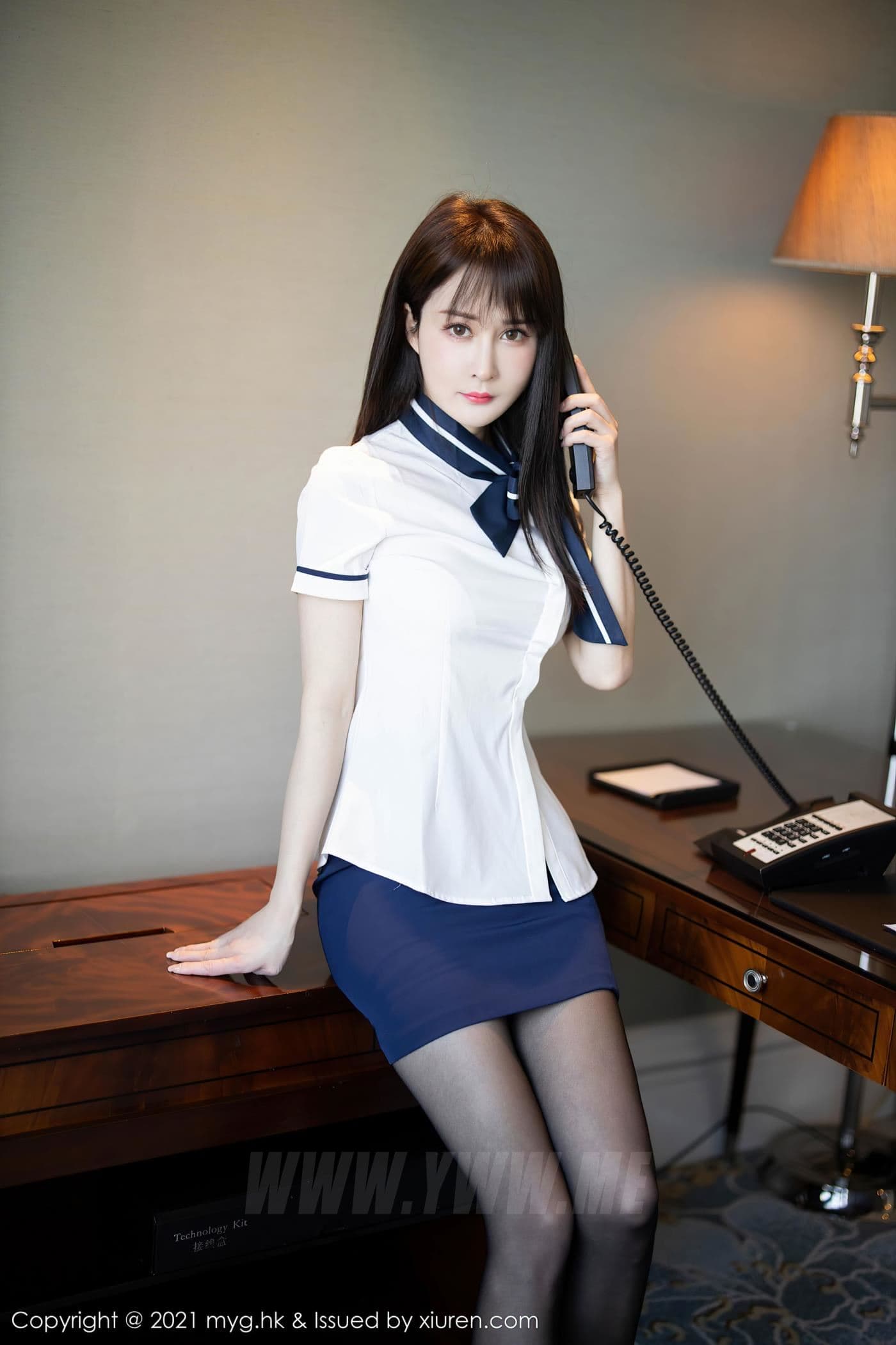 MyGirl美媛馆 VOL.505 蔡文钰Abby 黑丝 制服
