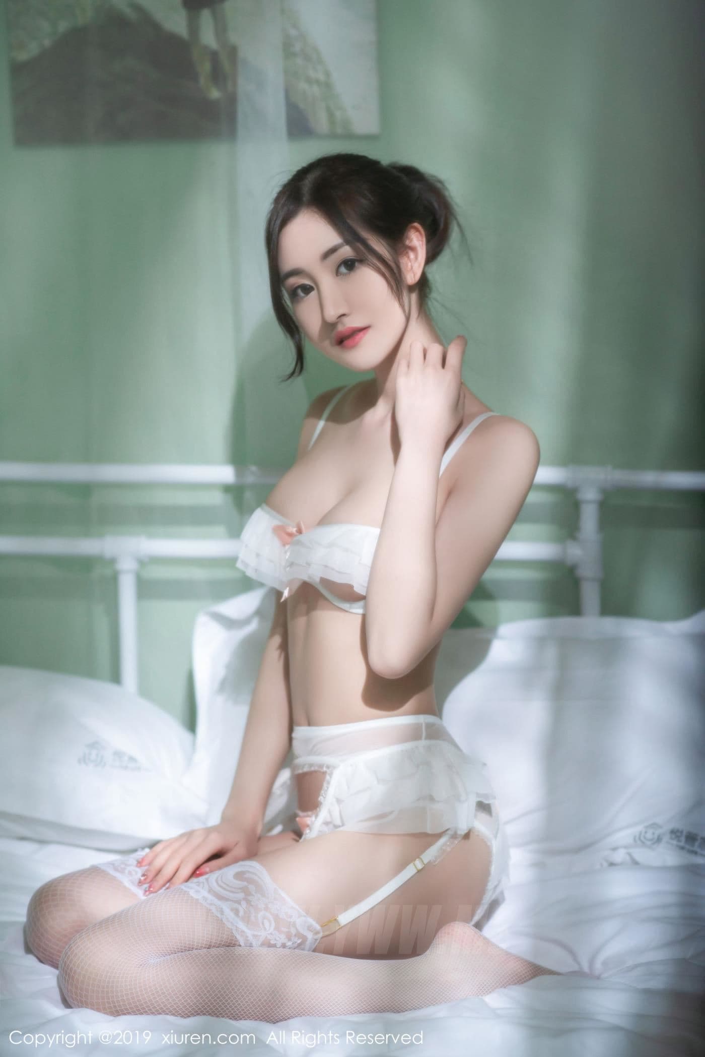 XiuRen秀人网 No.1693 沈梦瑶 吊袜 蕾丝