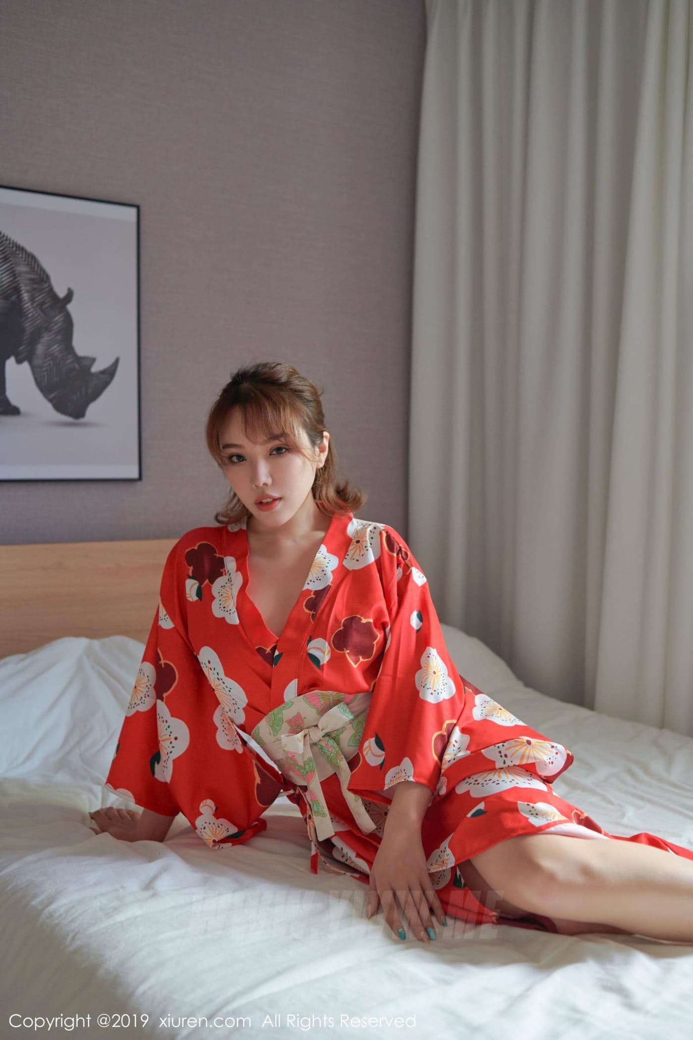 XiuRen秀人网 No.1549 黄楽然 和服 内衣