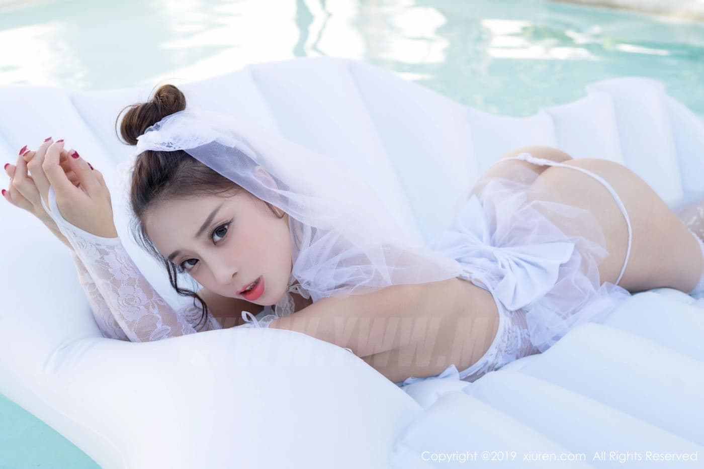 XiuRen秀人网 No.1428 筱慧cindy 蕾丝 袜婚纱