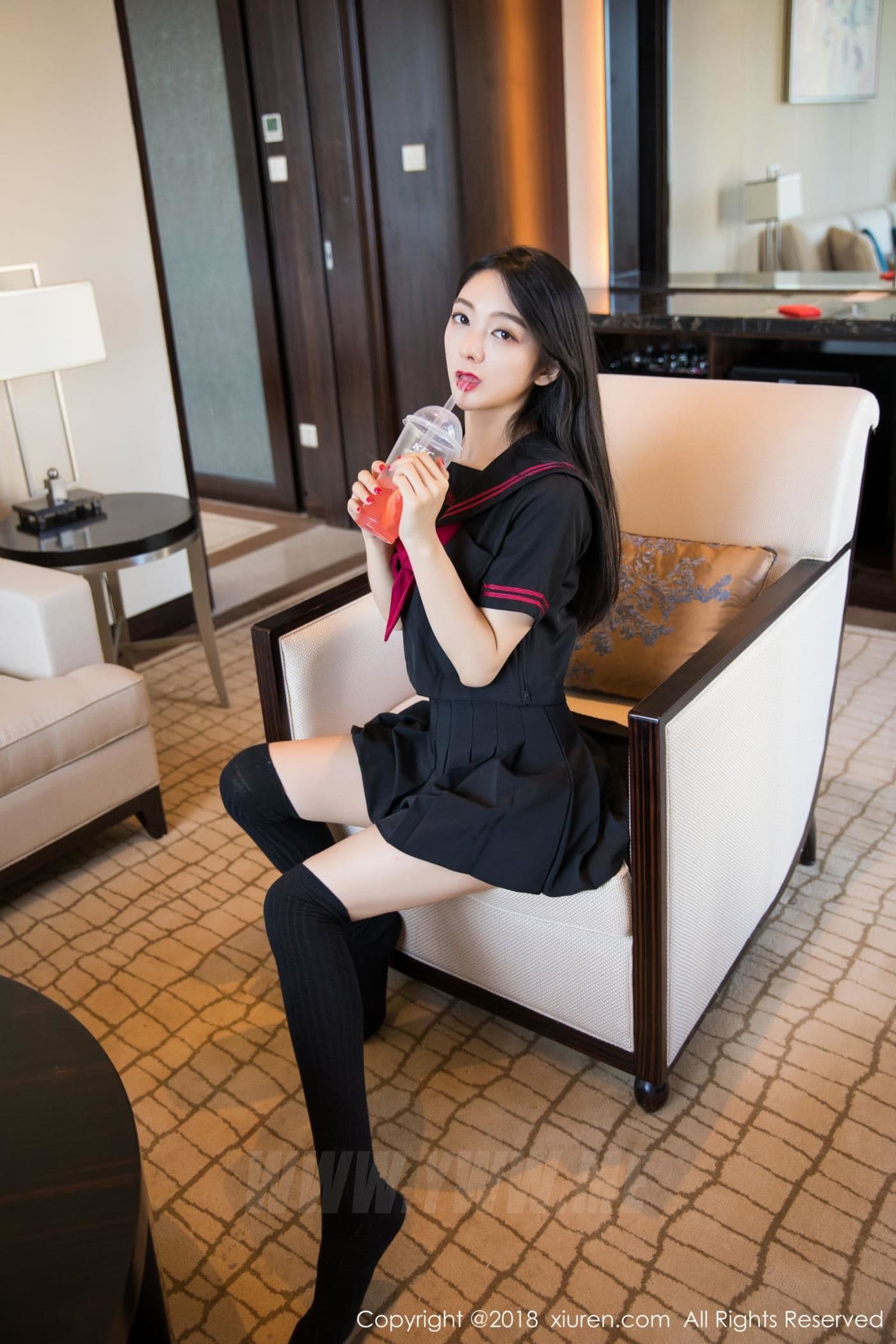 XiuRen秀人网 No.1156 Angela小热巴 校服 蕾丝