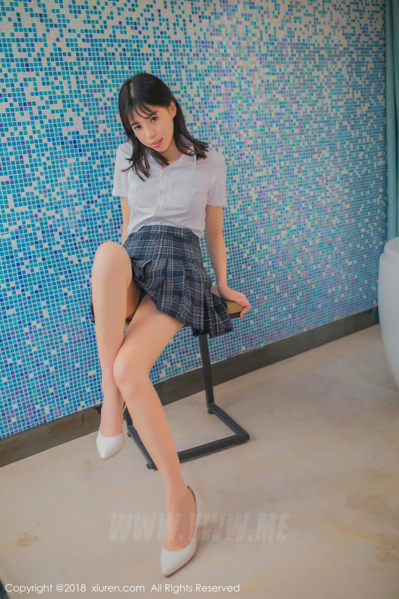 XiuRen秀人网 No.1094 艾栗栗栗栗栗栗吖 学生装 清新