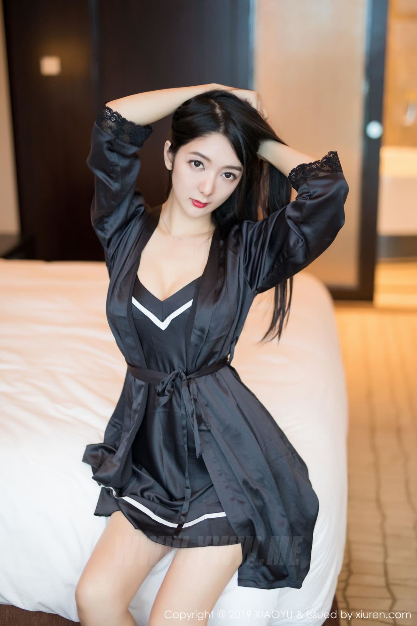 XIAOYU语画界 VOL.103 Angela喜欢猫 美腿 蕾丝