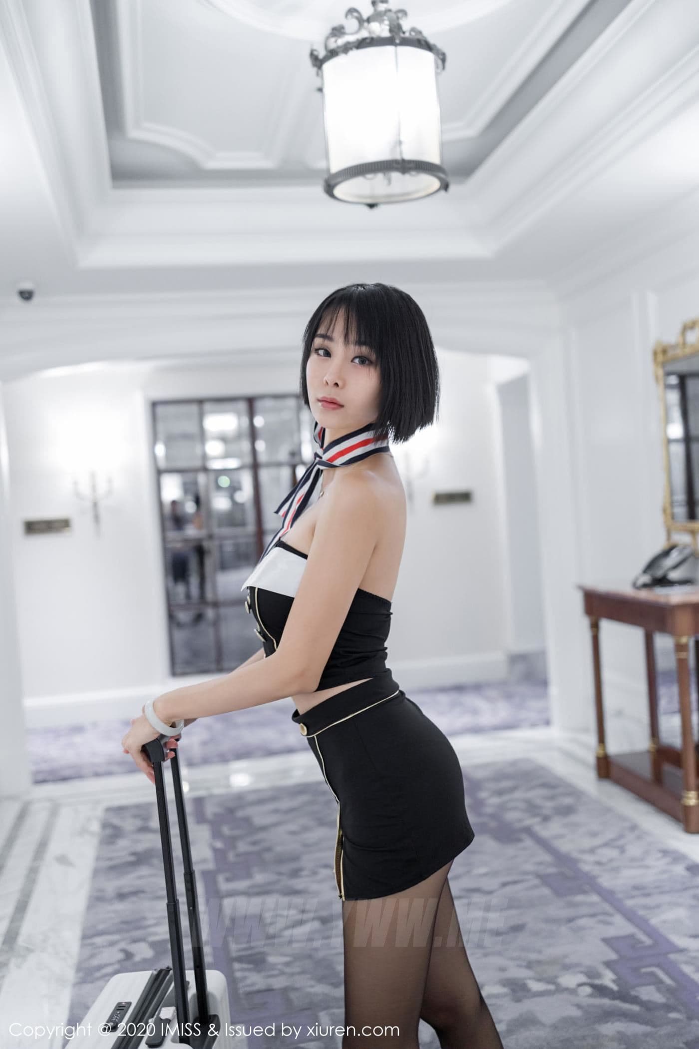IMISS爱蜜社 VOL.461 蓝夏Akasha 黑丝 美胸