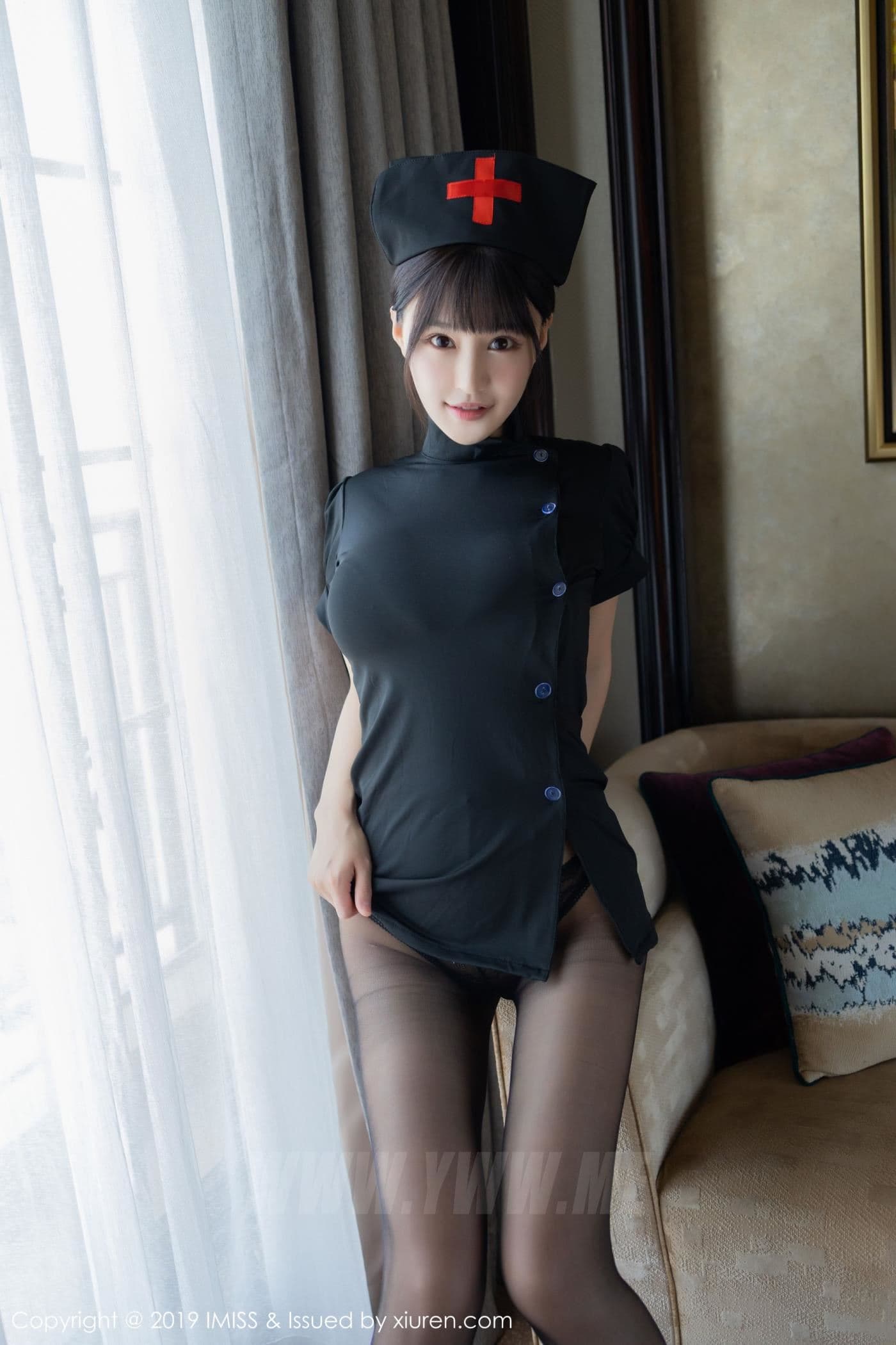 IMISS爱蜜社 VOL.407 Flower朱可儿 黑丝 制服