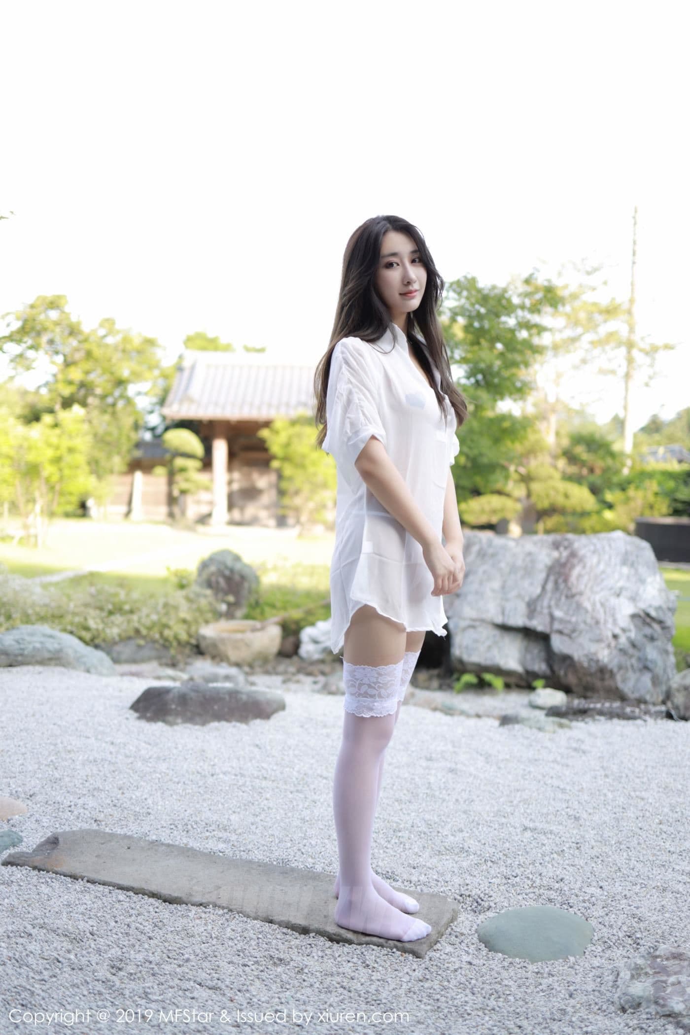 MFStar模范学院 VOL.219 Betty林子欣 蕾丝 衬衫