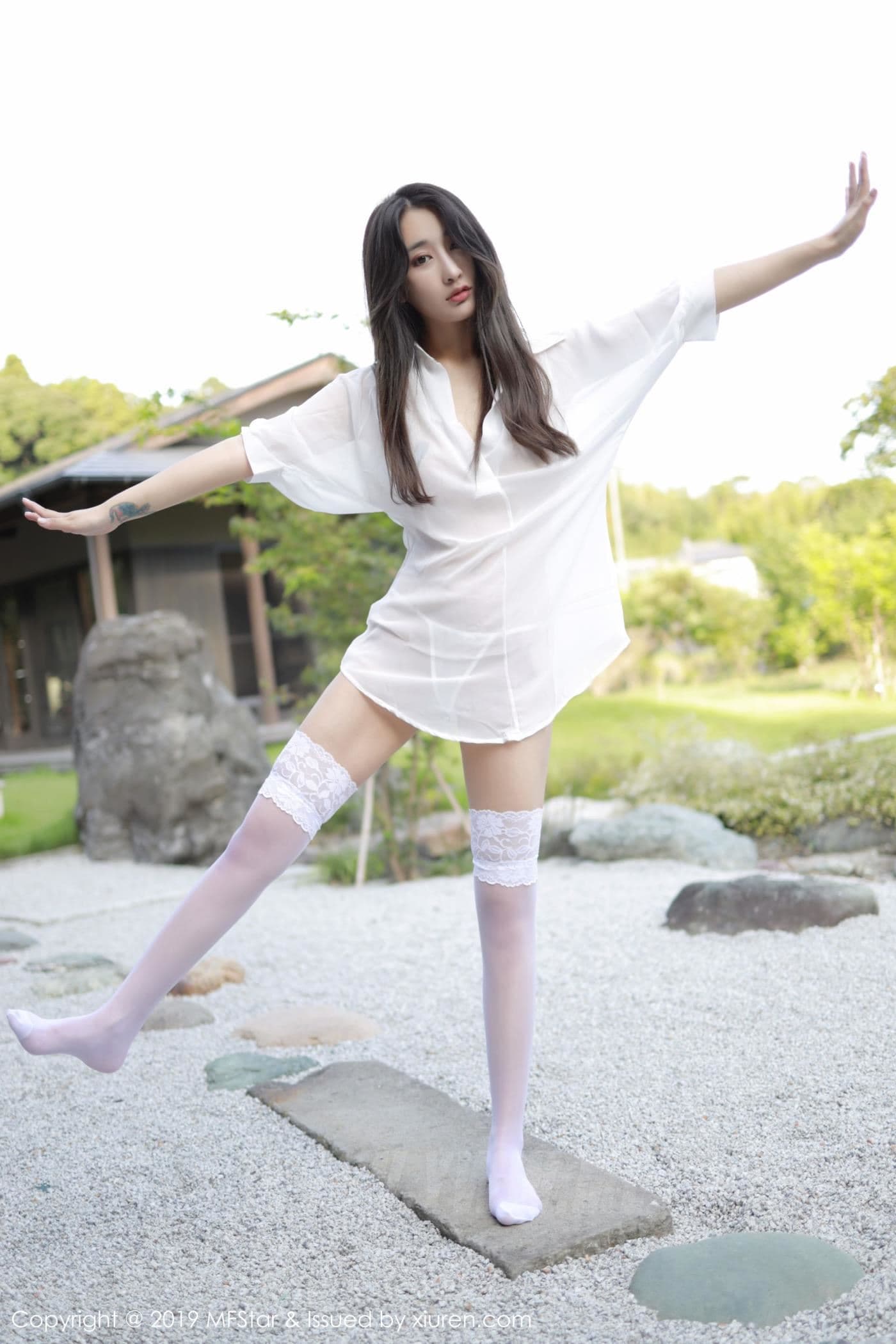 MFStar模范学院 VOL.219 Betty林子欣 蕾丝 衬衫