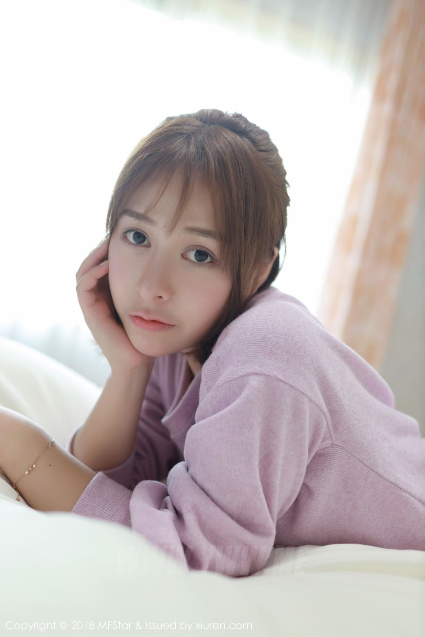 MFStar模范学院 VOL.170 Evelyn艾莉 蕾丝 毛衣