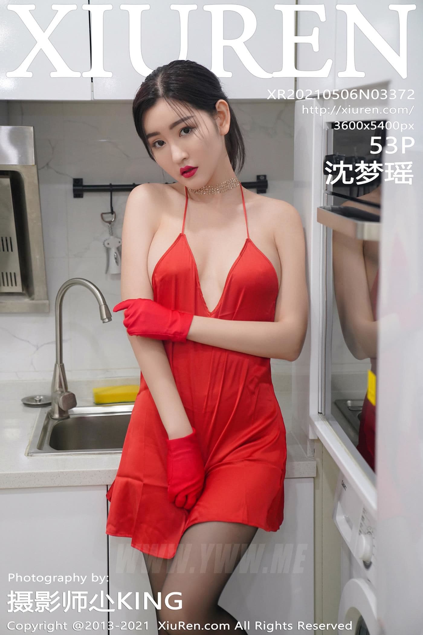 XiuRen秀人网 No.3372 沈梦瑶 吊带 黑丝