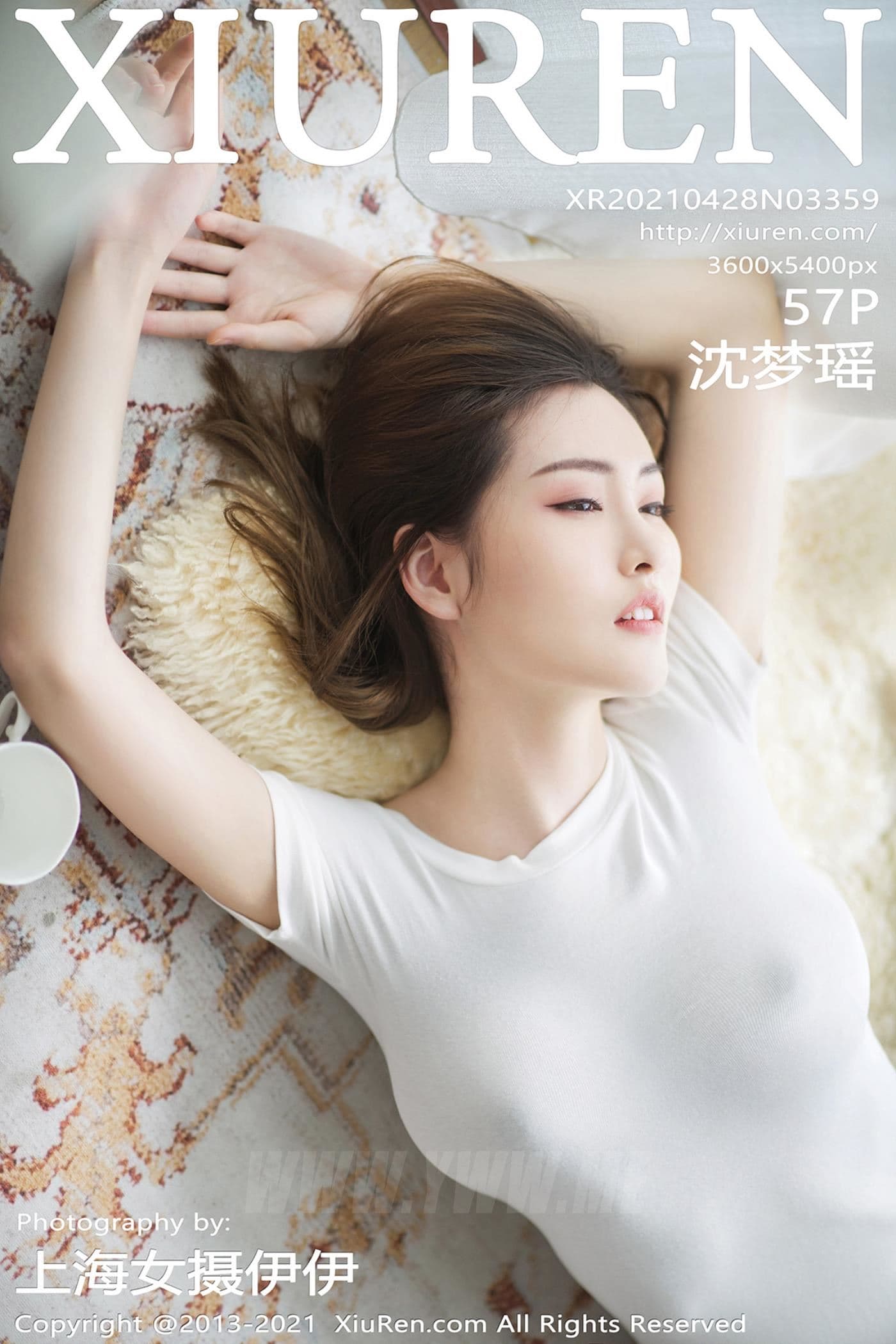 XiuRen秀人网 No.3359 沈梦瑶 白T 美胸
