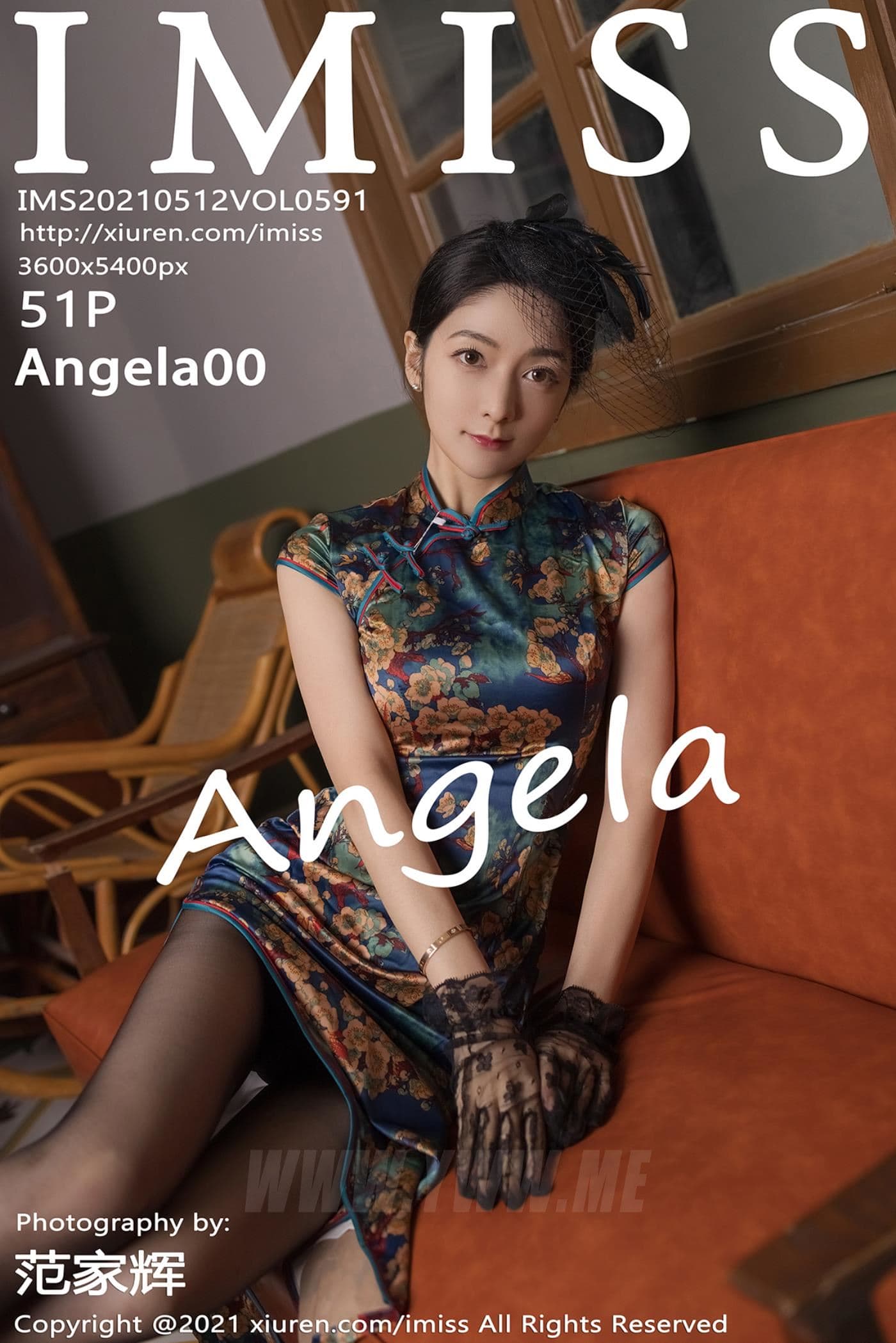 IMISS爱蜜社 VOL.591 Angela00 黑丝 旗袍