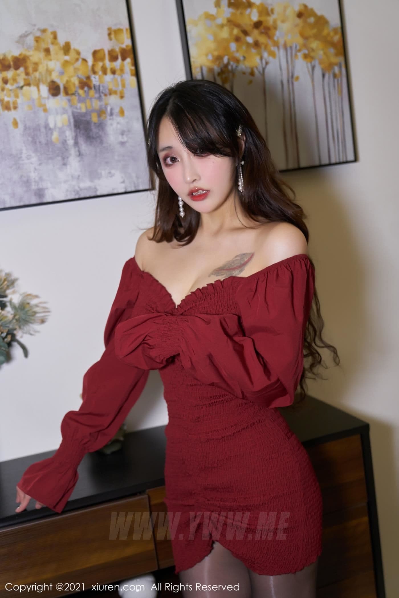 XiuRen秀人网 No.3476 林子欣Freya 深V美胸