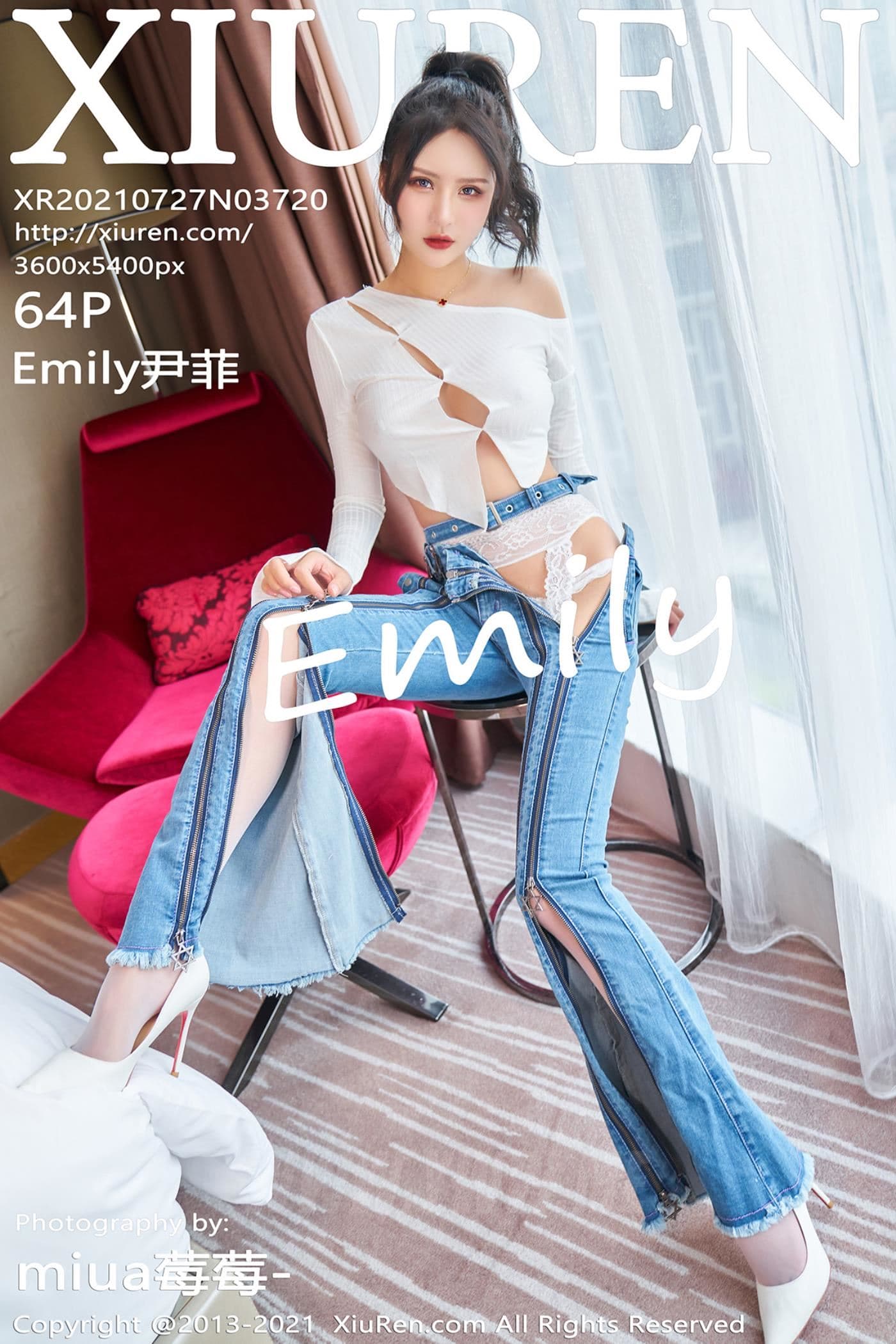 XiuRen秀人网 No.3720 Emily尹菲 蕾丝吊袜