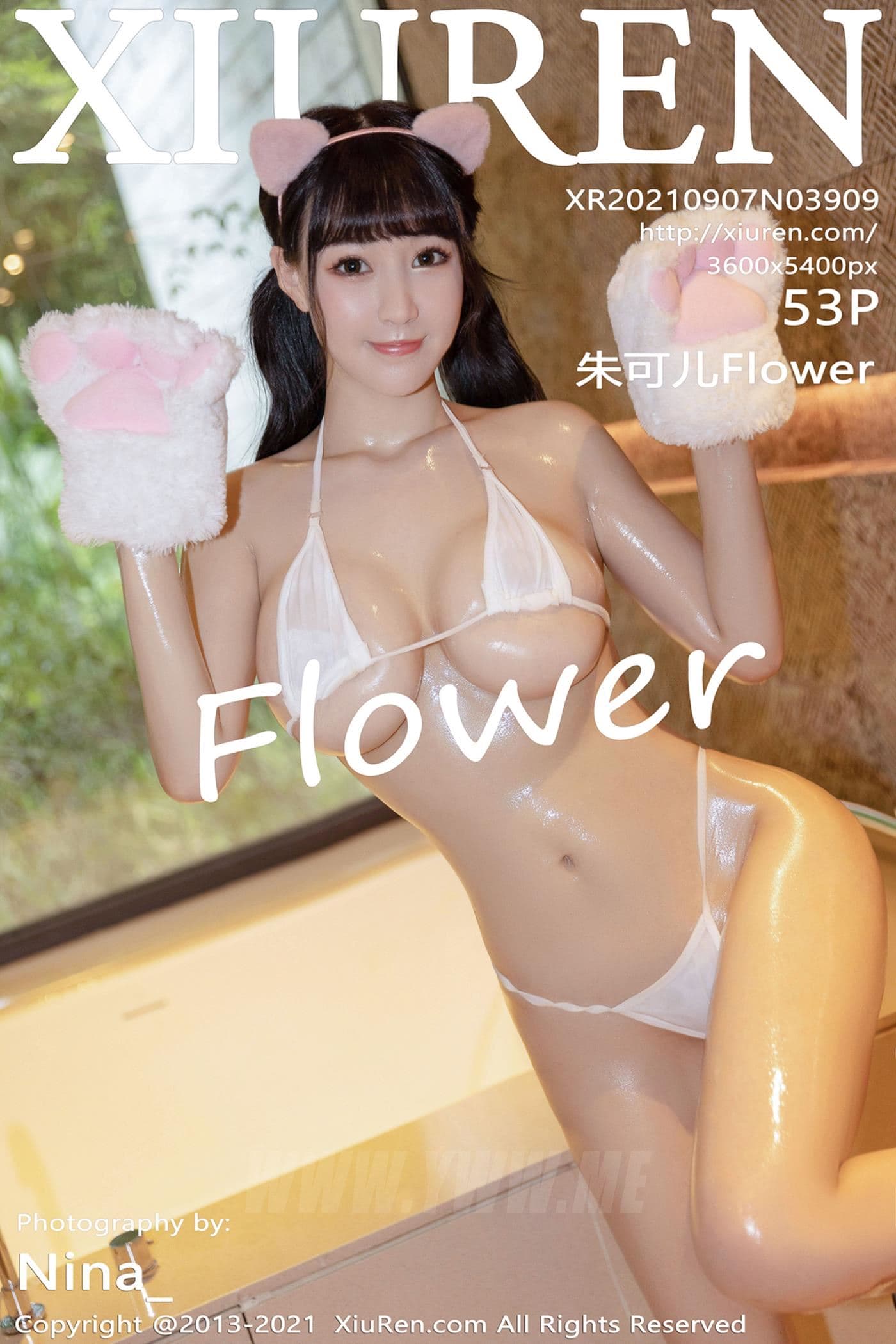 XiuRen秀人网 No.3909 朱可儿Flower 三点式