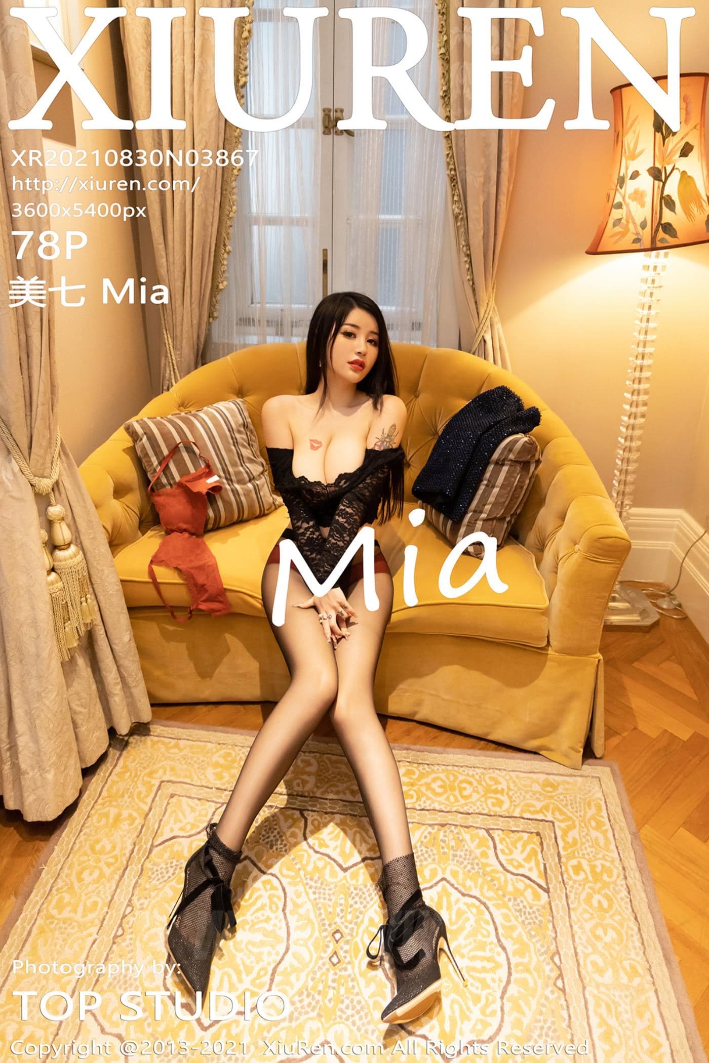 XiuRen秀人网 No.3867 美七 Mia 黑丝