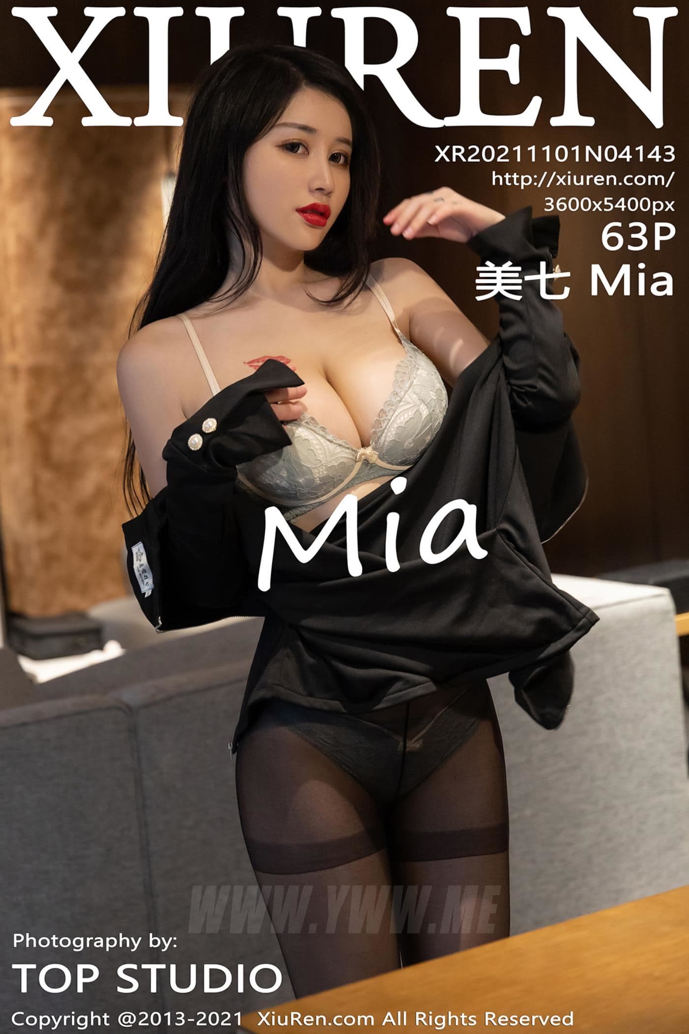 XiuRen秀人网 No.4143 美七Mia 丰满 黑丝