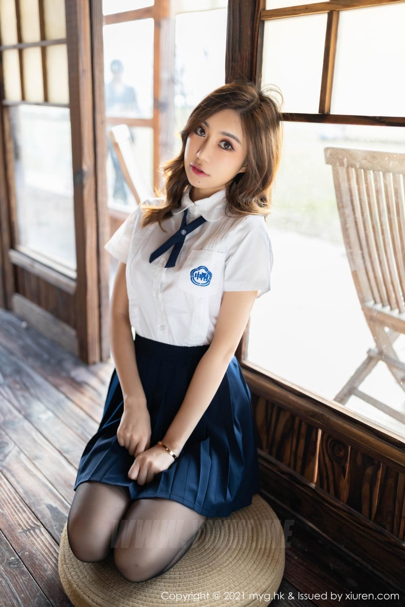 MyGirl美媛馆 VOL.618 绮里嘉ula JK校服