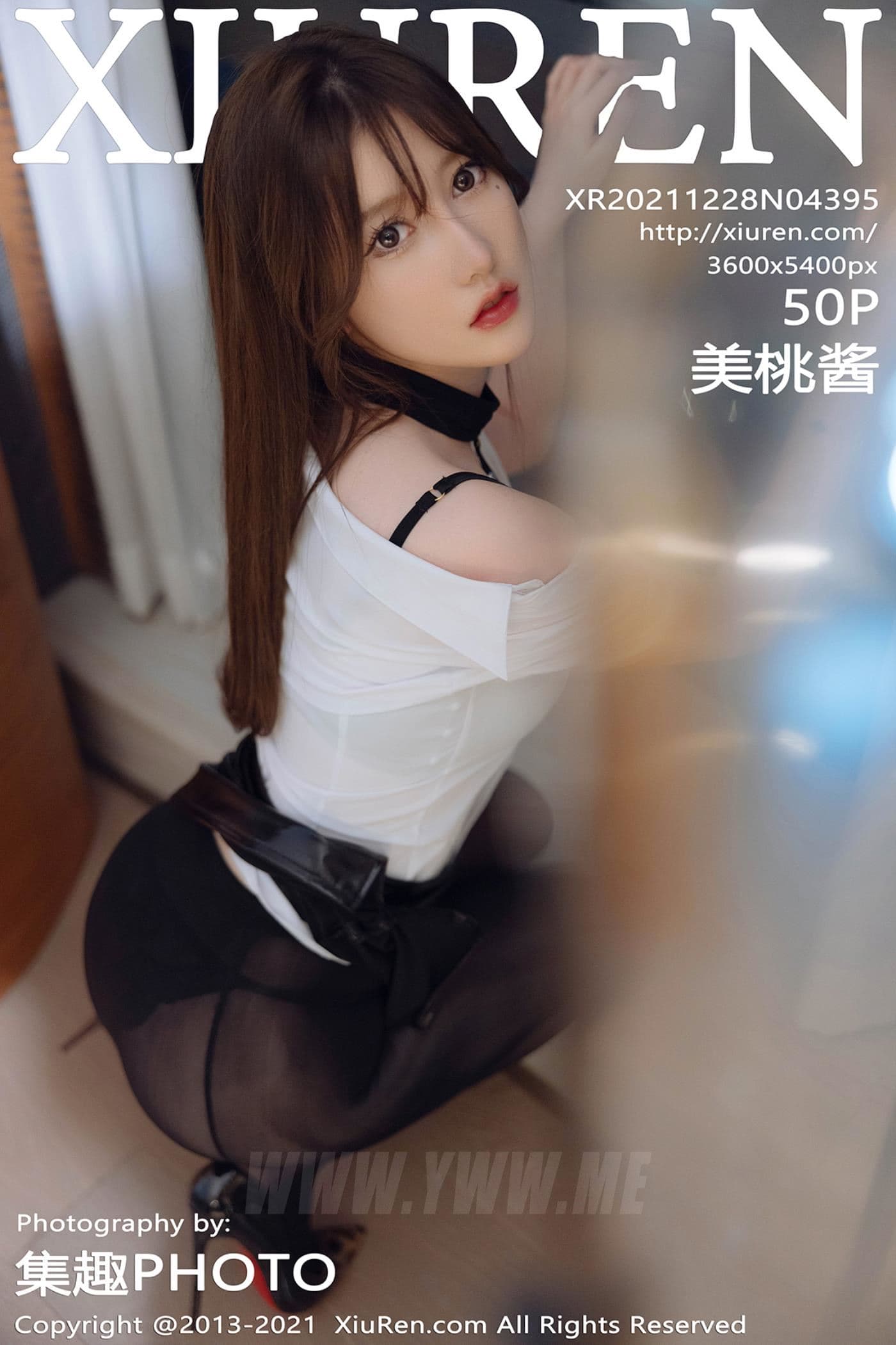 XiuRen秀人网 No.4395 美桃酱 黑丝清纯