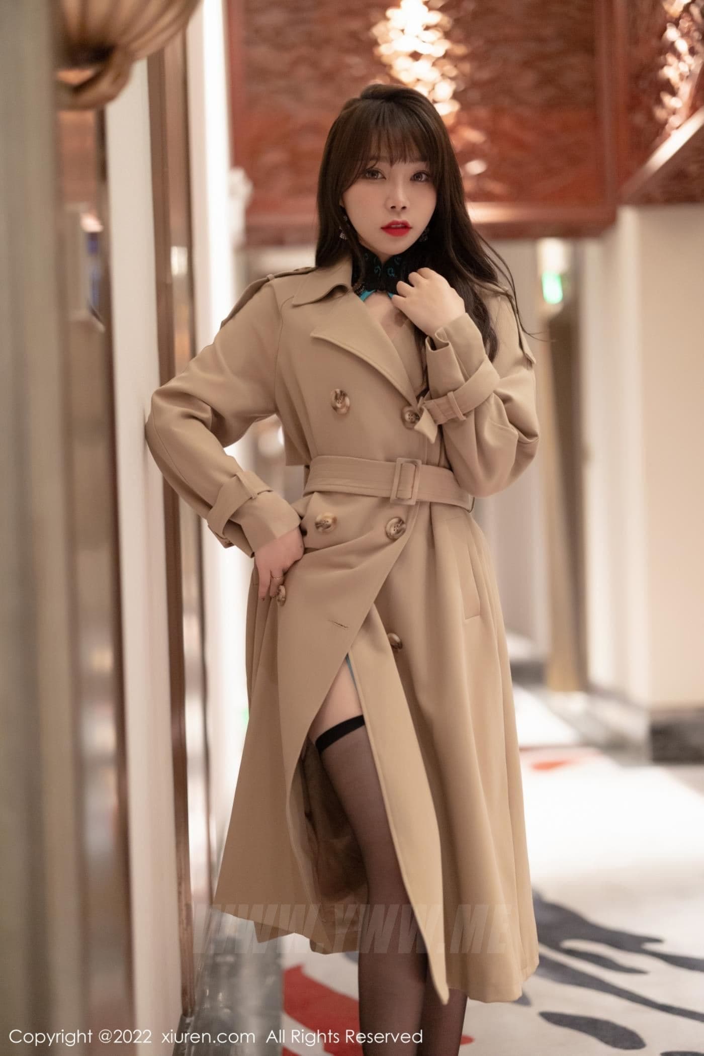 XiuRen秀人网 No.4543 芝芝Booty 黑丝美腿