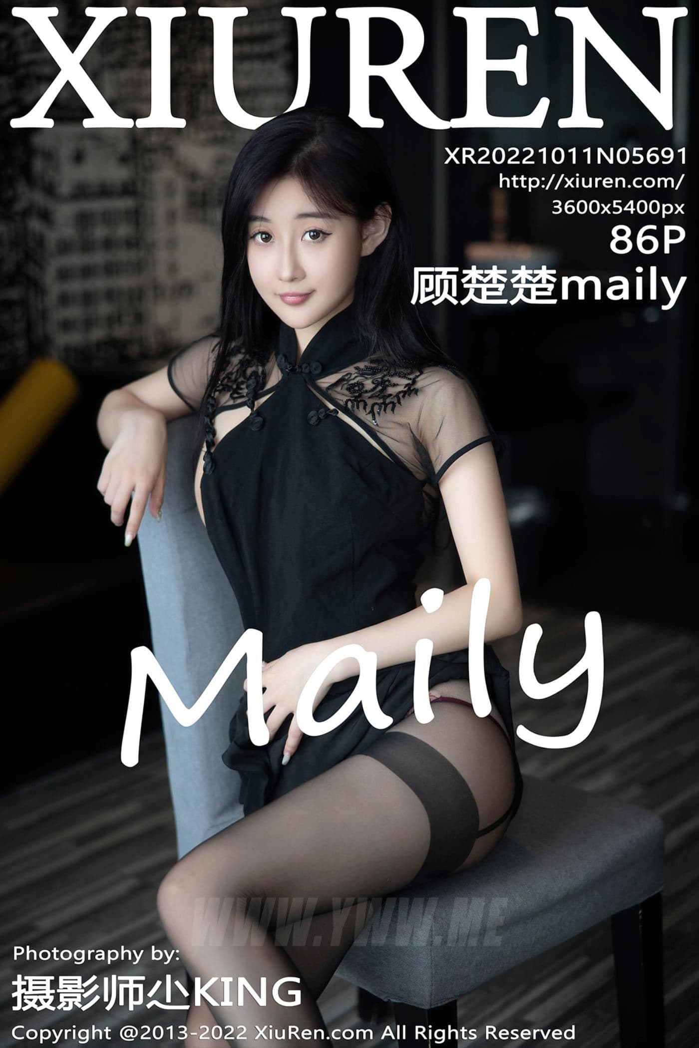 XiuRen秀人网 No.5691 顾楚楚Maily 黑丝美腿