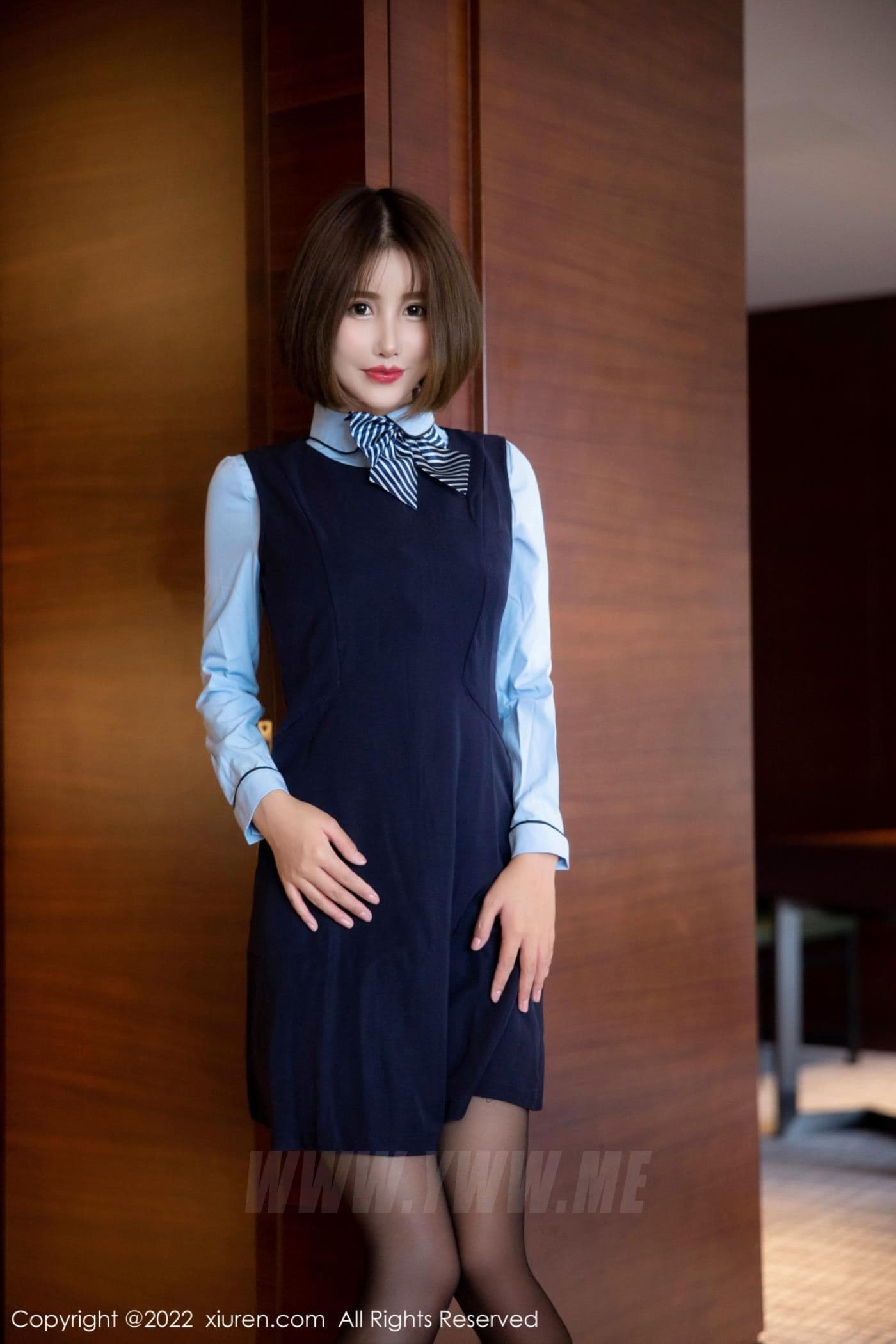 XiuRen秀人网 No.5727 宋愉愉 黑丝制服