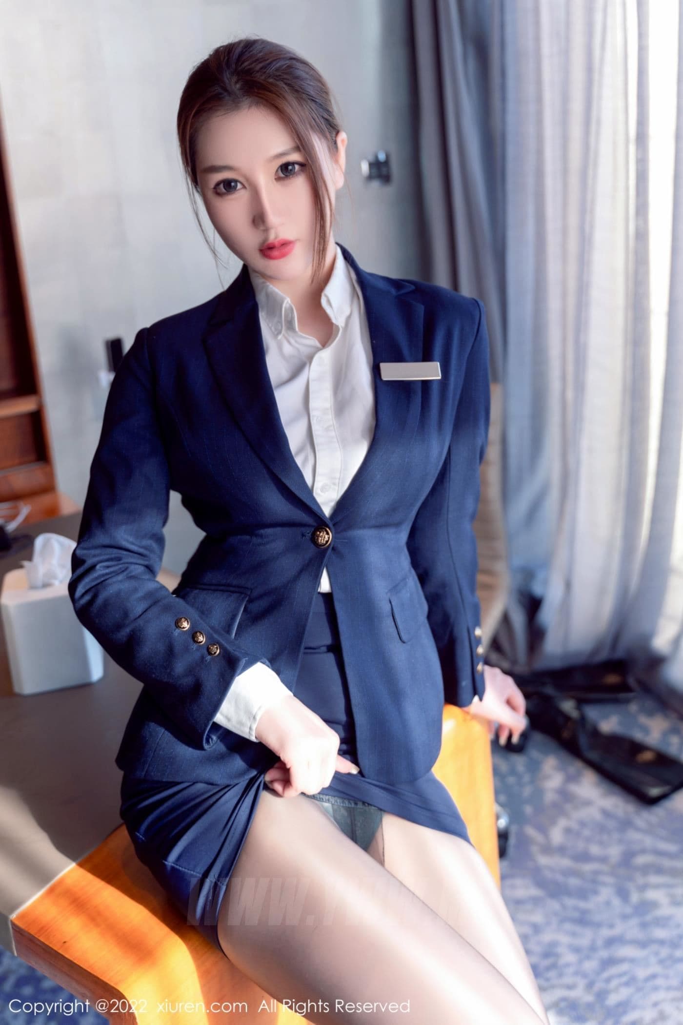 XiuRen秀人网 No.5918 顾乔楠Cora 制服黑丝