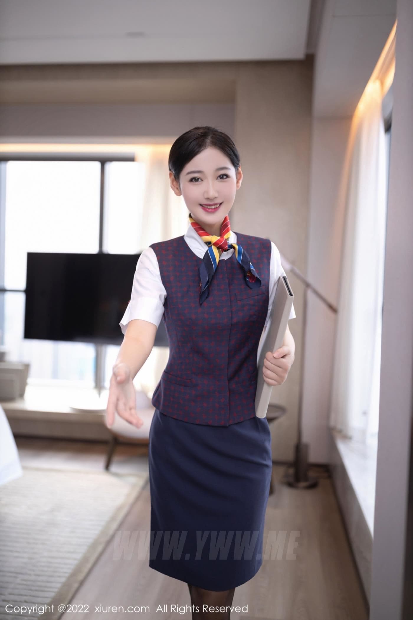 XiuRen秀人网 No.5922 唐安琪 制服黑丝