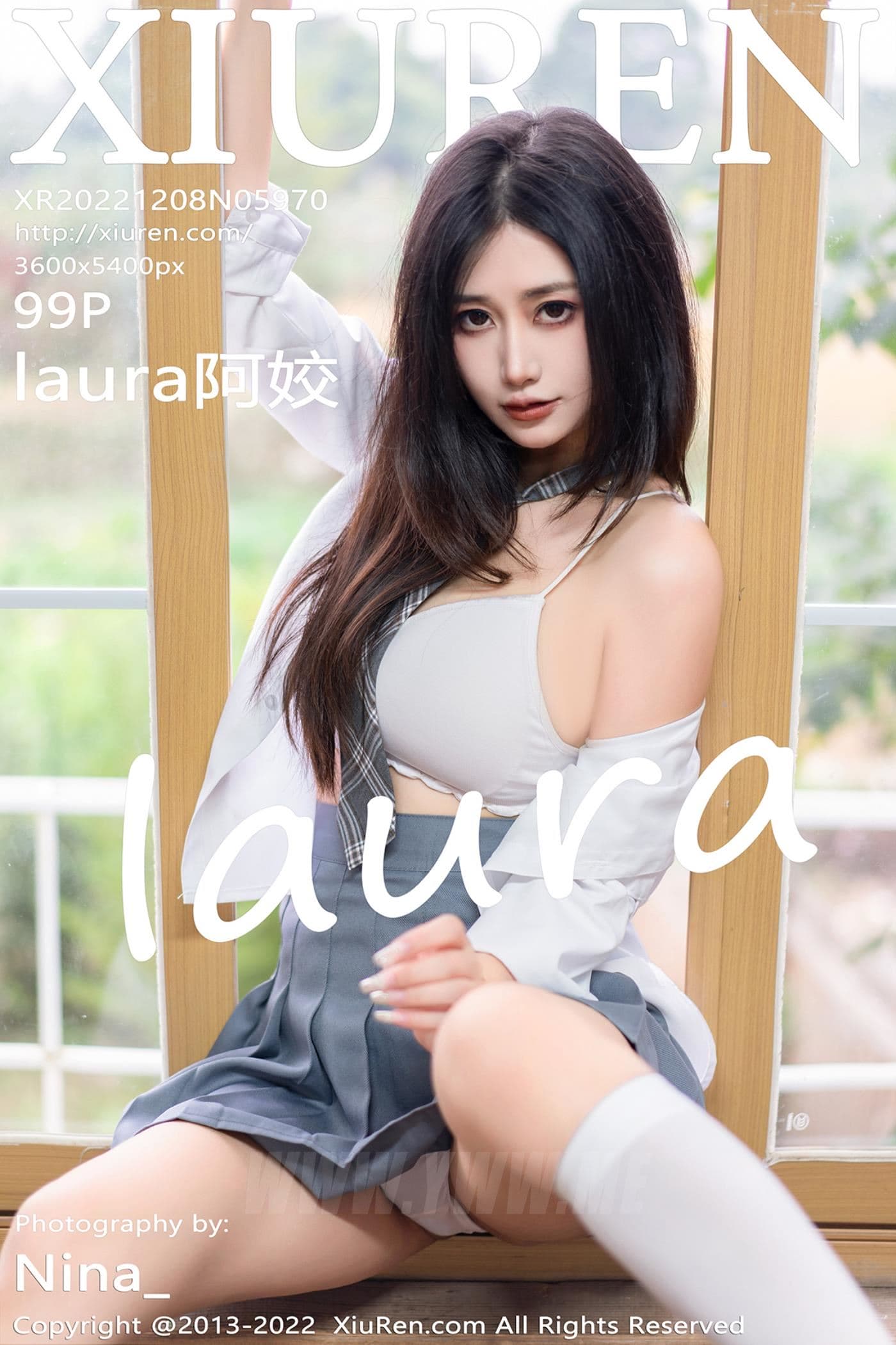 XiuRen秀人网 No.5970 laura阿姣 短裙美腿