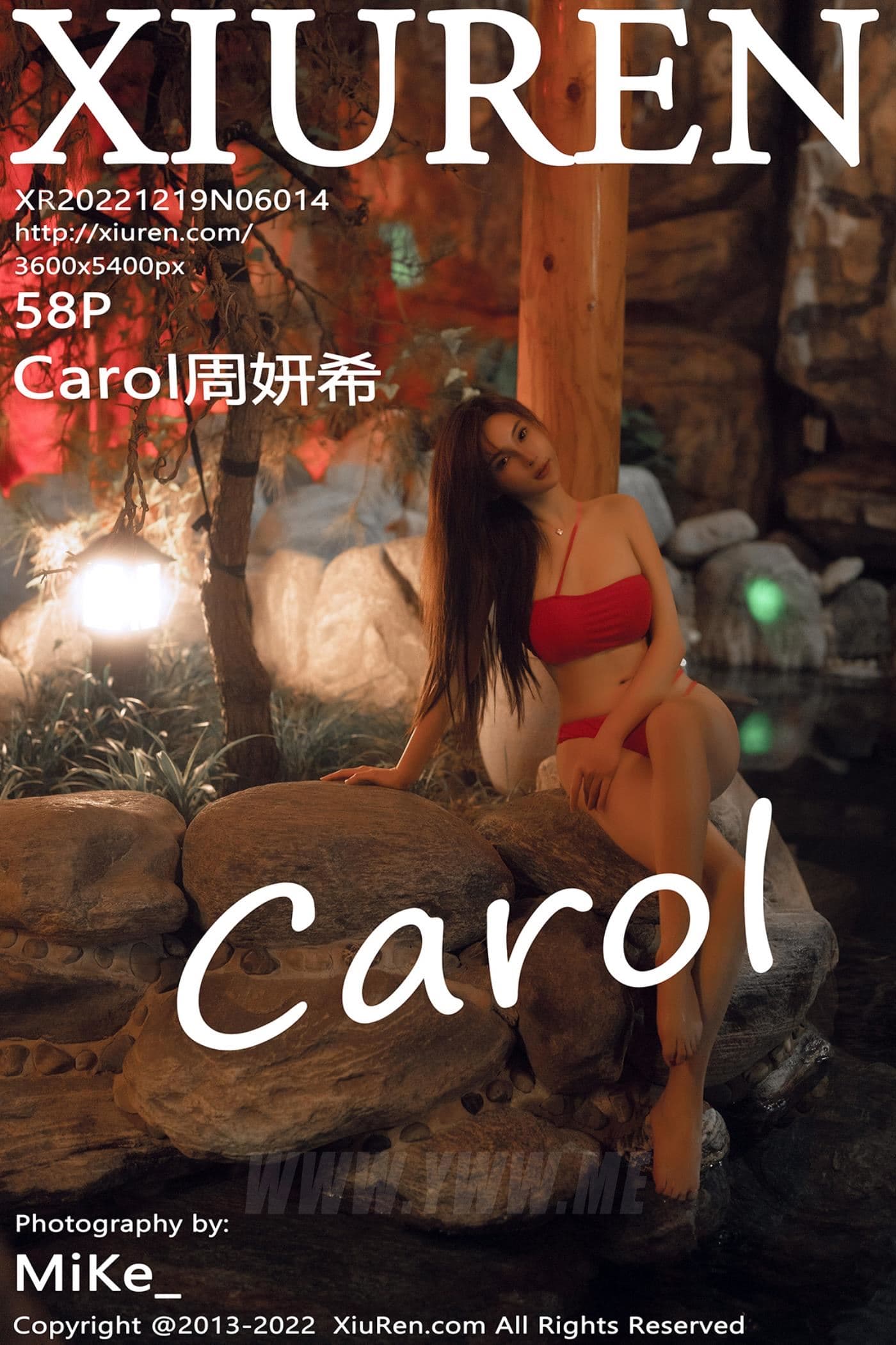 XiuRen秀人网 No.6014 Carol周妍希 温泉美臀