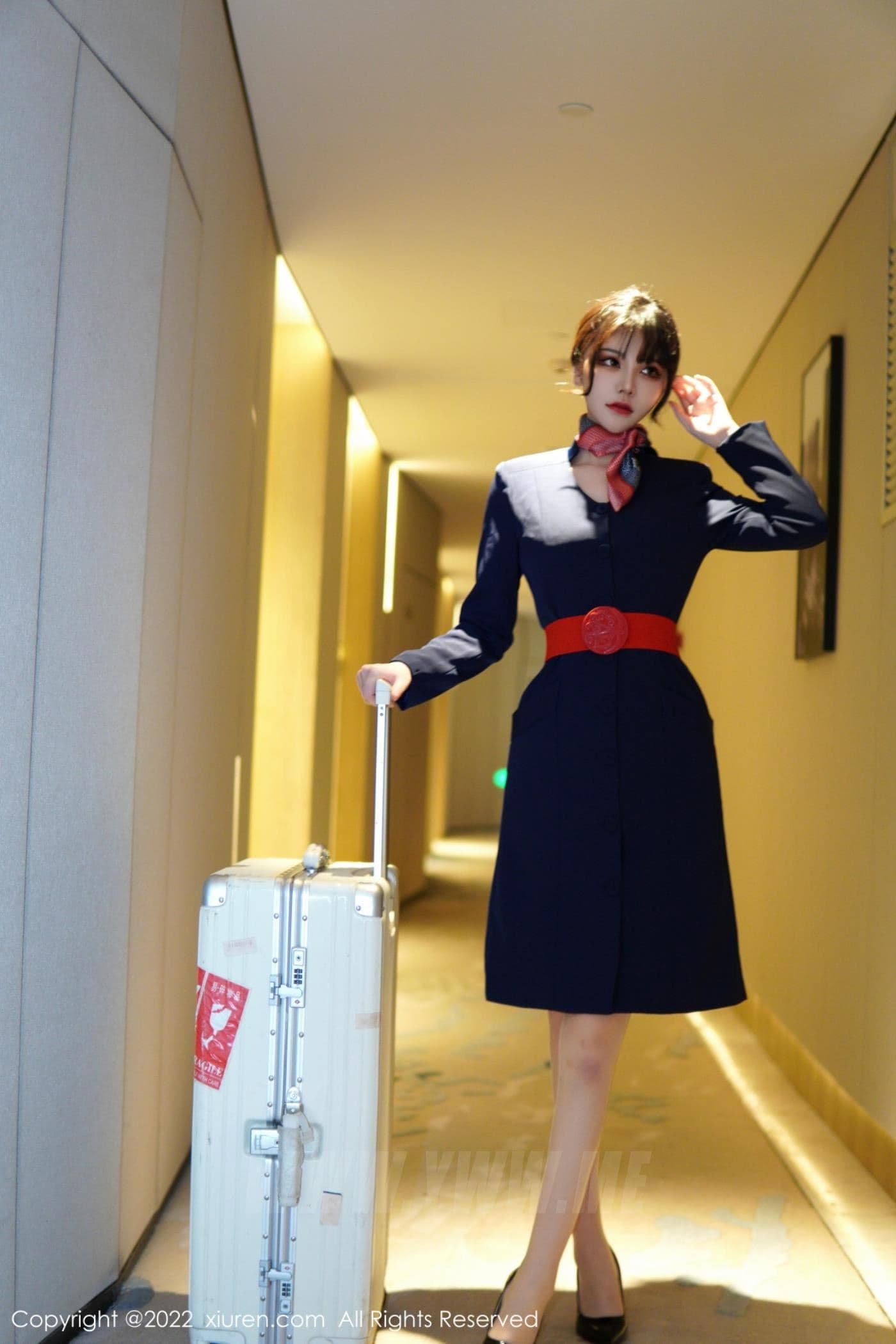 XiuRen秀人网 No.6048 桃桃子_ 空姐制服