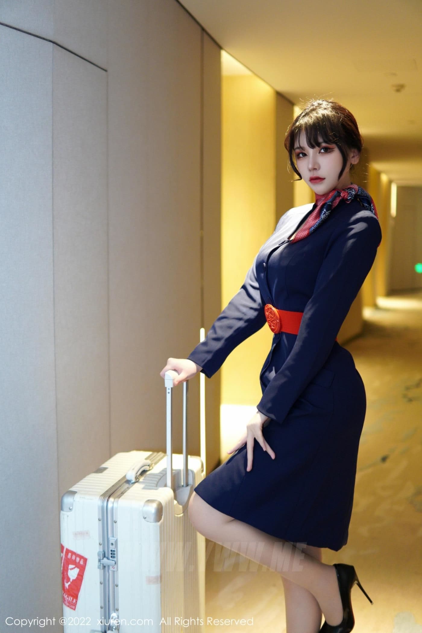 XiuRen秀人网 No.6048 桃桃子_ 空姐制服