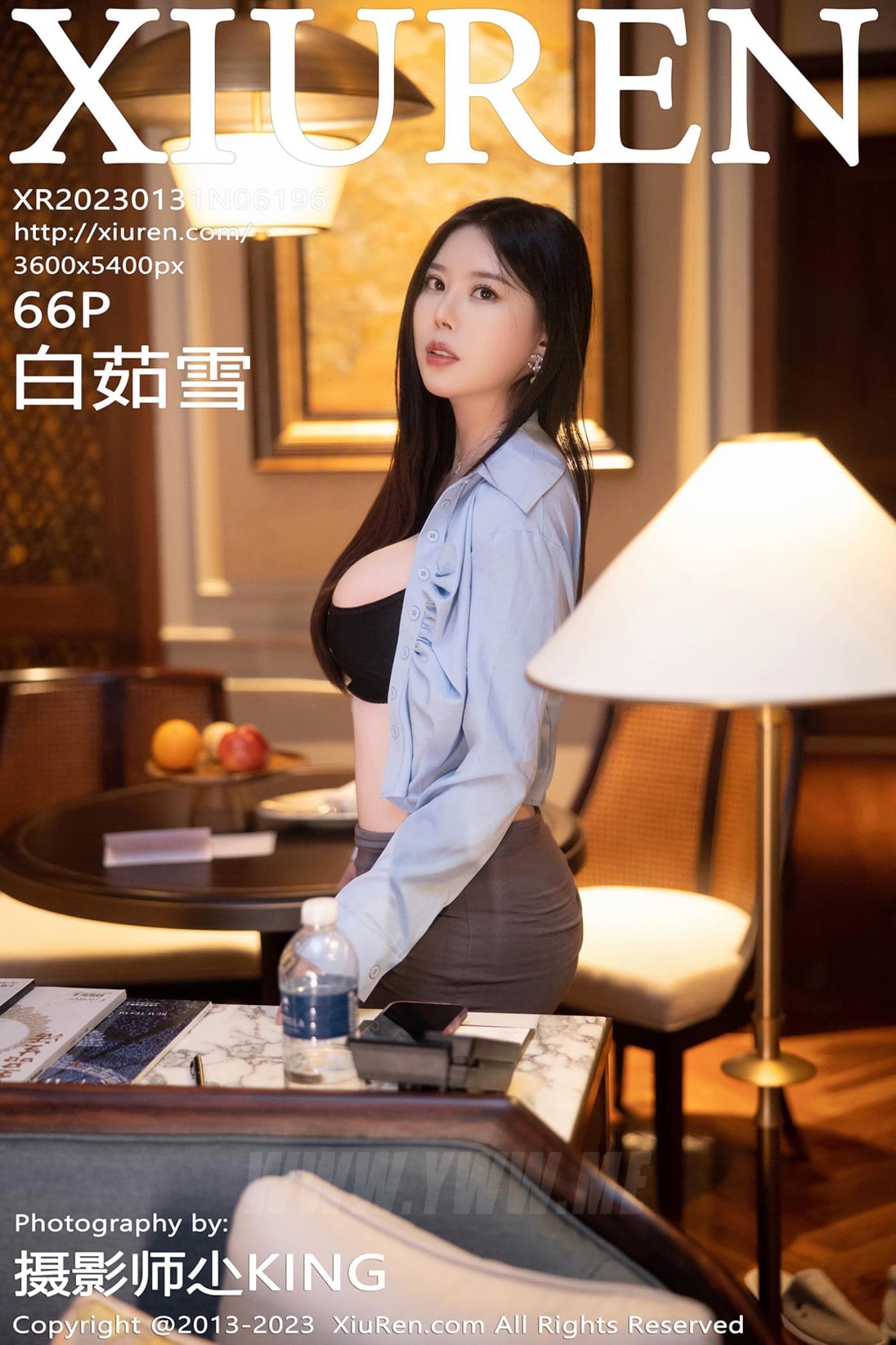 XiuRen秀人网 No.6196 白茹雪 黑丝短裙
