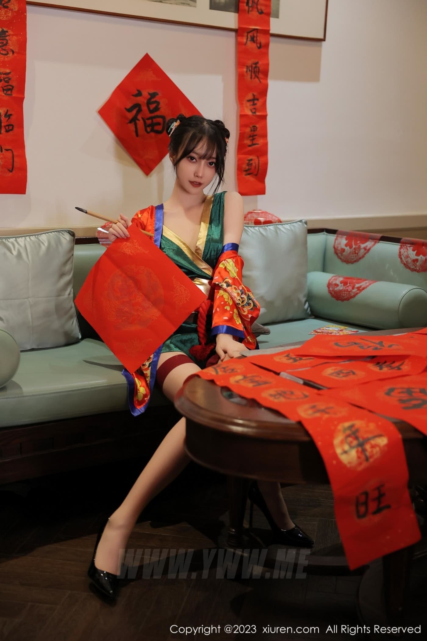XiuRen秀人网 No.6167 玥儿玥er 新春美腿